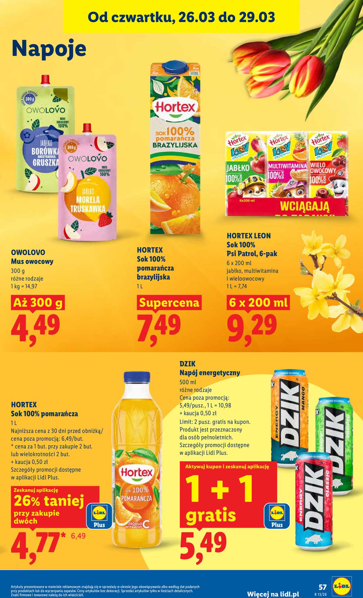 Leták Lidl Polsko 26.3.-29.3.2026 - Zpravodaj platný od 26.03 do 29.03 strana 57