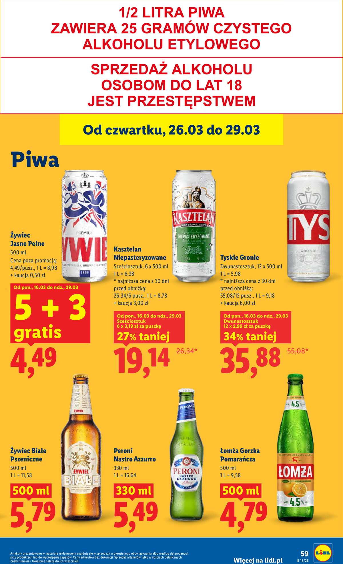Leták Lidl Polsko 26.3.-29.3.2026 - Zpravodaj platný od 26.03 do 29.03 strana 59