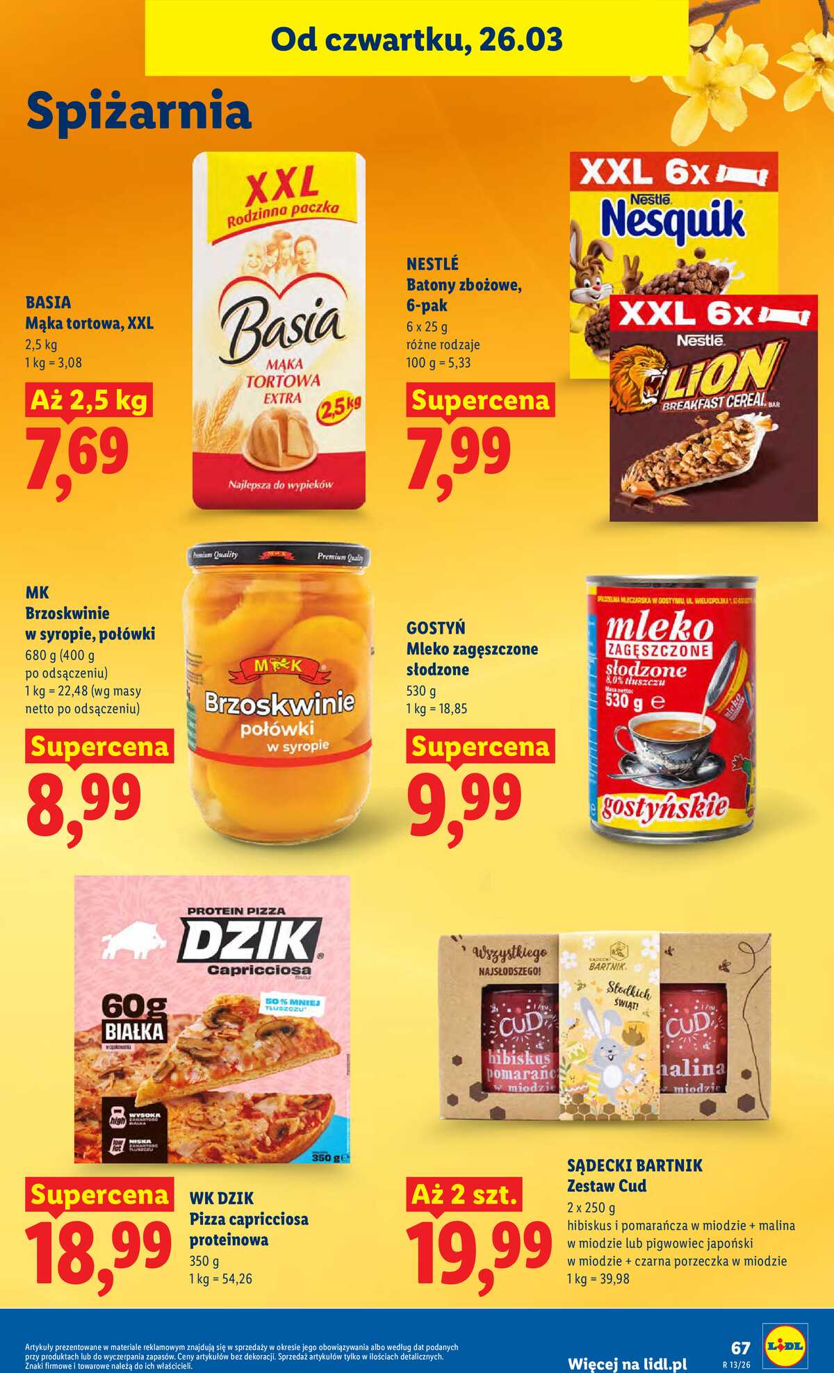 Leták Lidl Polsko 26.3.-29.3.2026 - Zpravodaj platný od 26.03 do 29.03 strana 67