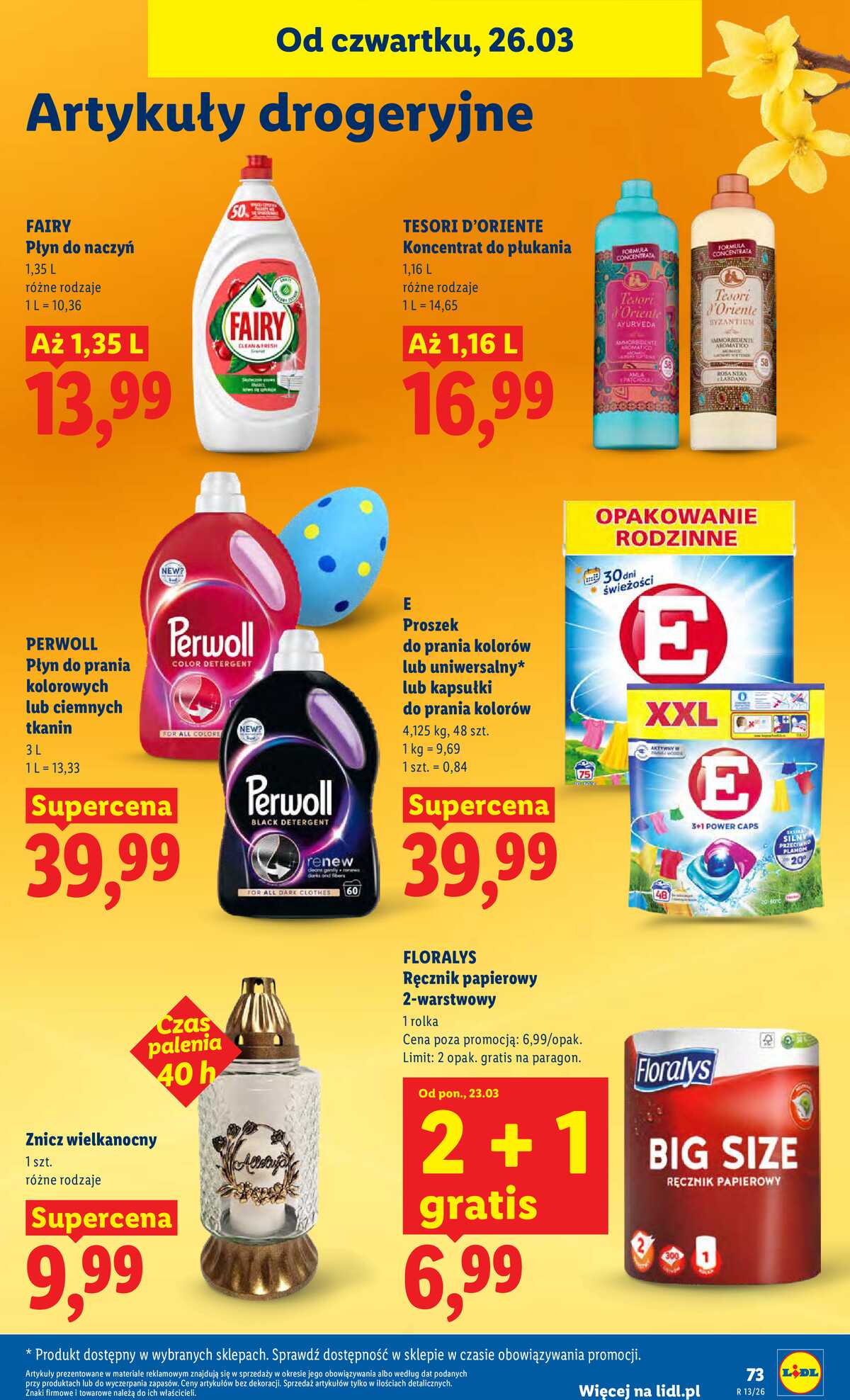 Leták Lidl Polsko 26.3.-29.3.2026 - Zpravodaj platný od 26.03 do 29.03 strana 73
