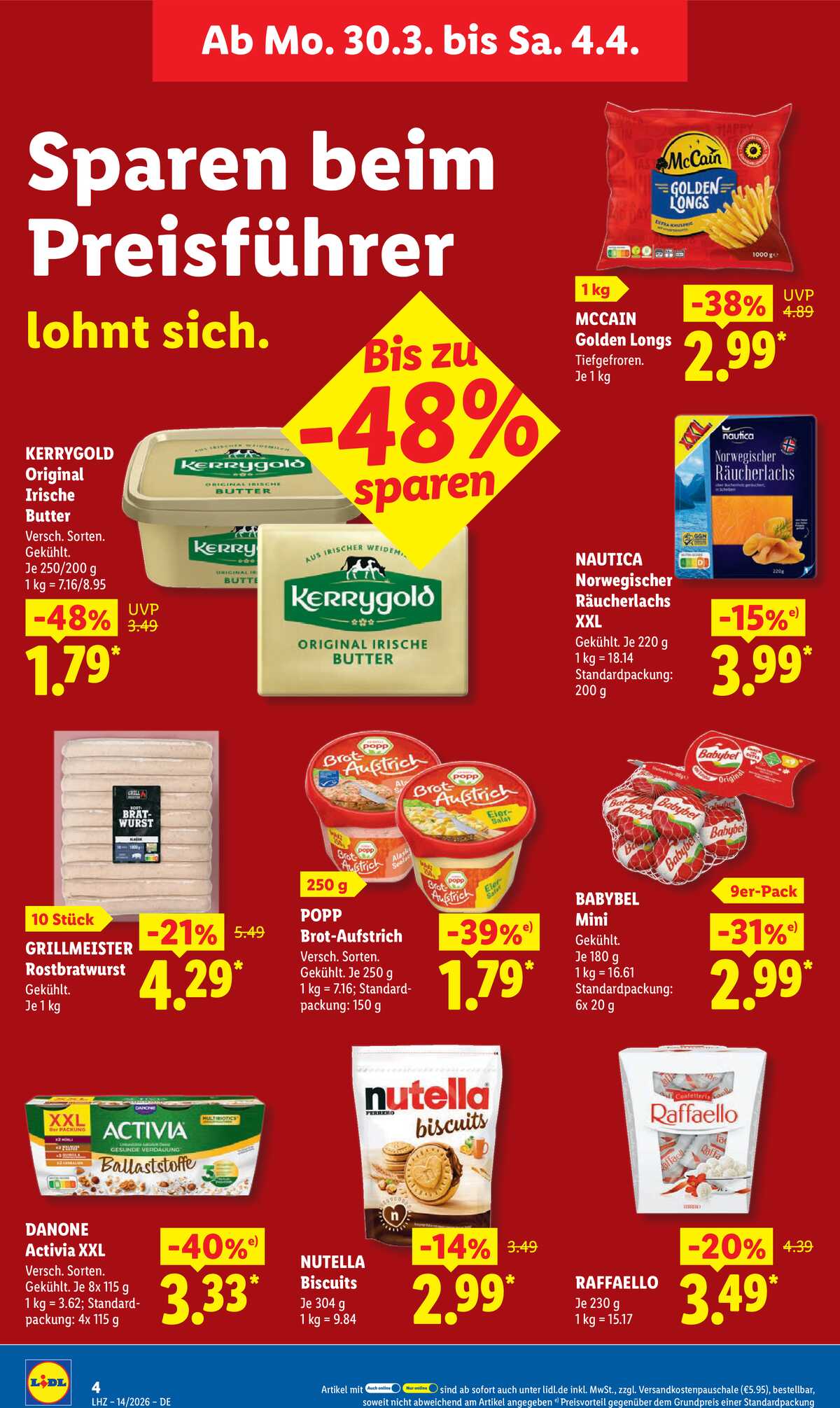 Leták Lidl Německo 30.3.-4.4.2026 strana 14