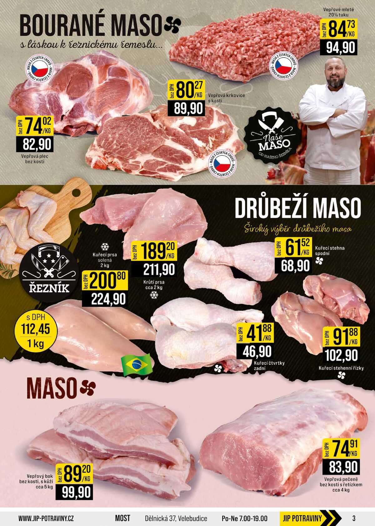 JIP Cash & Carry Brno, Praha, Ostrava, Jilemnice, Pardubice, Ostrava, Karlovy Vary, Olomouc a Zlín od 25.3. do 31.3.2026 strana 3