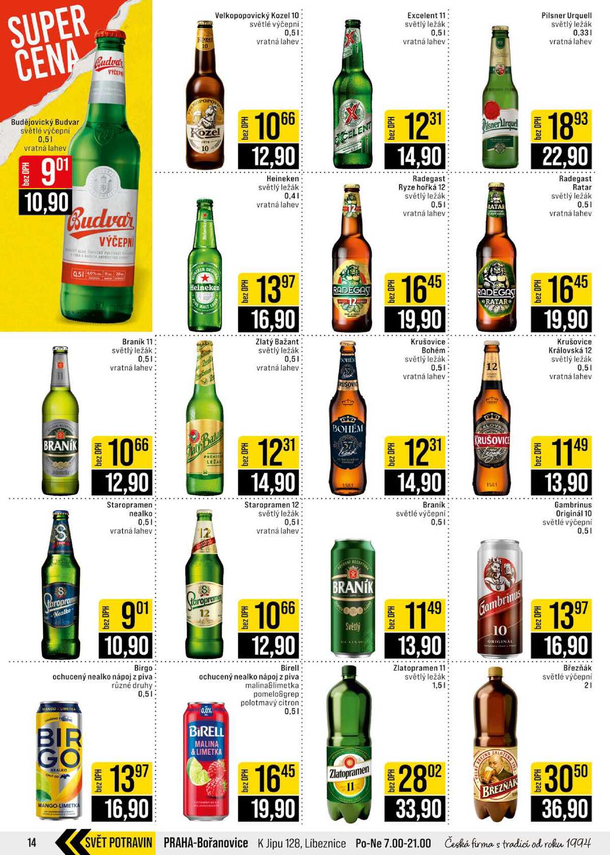 JIP Cash & Carry Brno, Praha, Ostrava, Jilemnice, Pardubice, Ostrava, Karlovy Vary, Olomouc a Zlín od 25.3. do 31.3.2026 strana 14