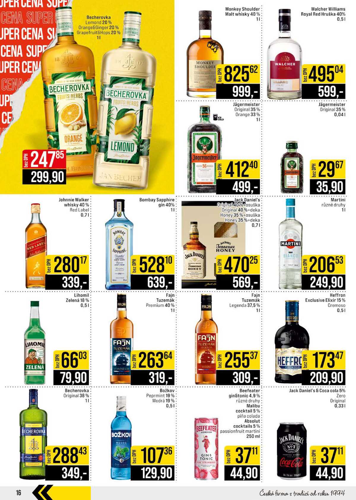 JIP Cash & Carry Brno, Praha, Ostrava, Jilemnice, Pardubice, Ostrava, Karlovy Vary, Olomouc a Zlín od 25.3. do 31.3.2026 strana 16