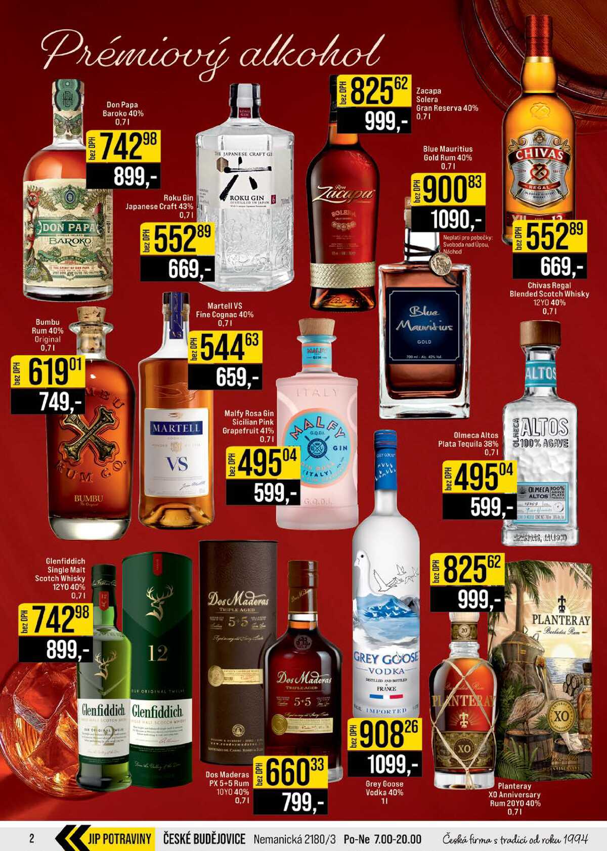 JIP Cash & Carry České Budějovice, Most, Náchod, Polička, Sušice a Svoboda nad Úpou od 25.3. do 31.3.2026 strana 2