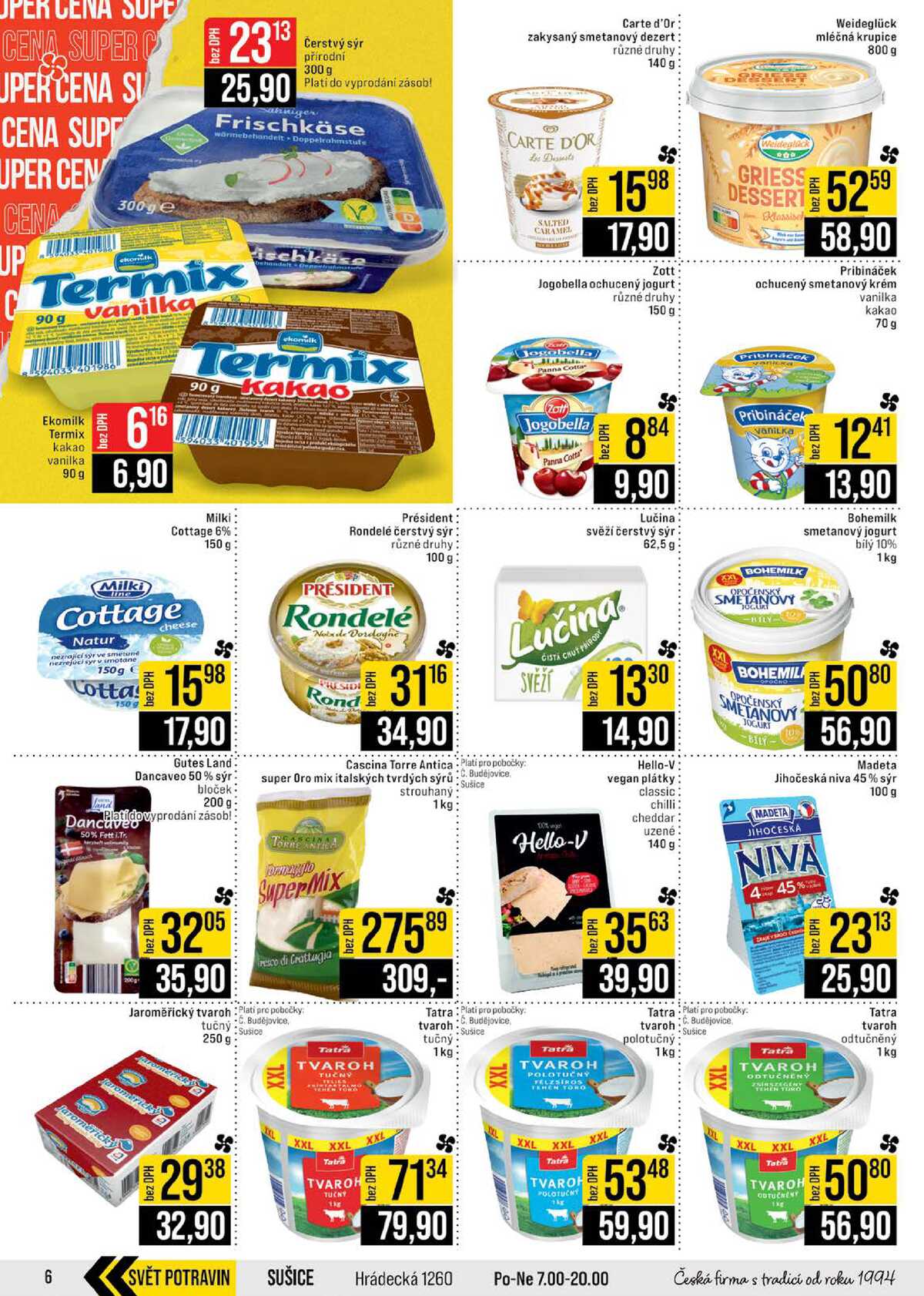 JIP Cash & Carry České Budějovice, Most, Náchod, Polička, Sušice a Svoboda nad Úpou od 25.3. do 31.3.2026 strana 6