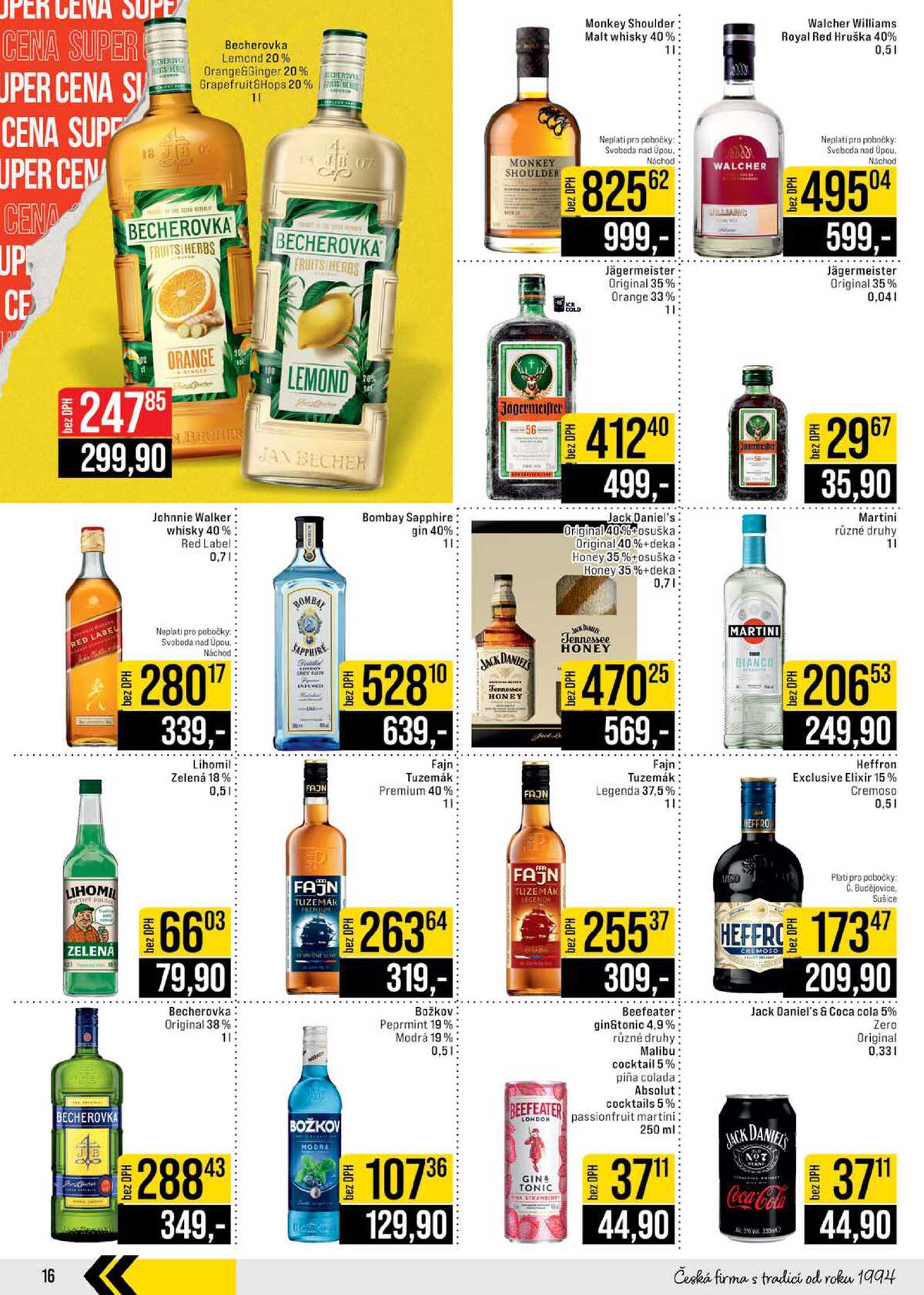 JIP Cash & Carry České Budějovice, Most, Náchod, Polička, Sušice a Svoboda nad Úpou od 25.3. do 31.3.2026 strana 16