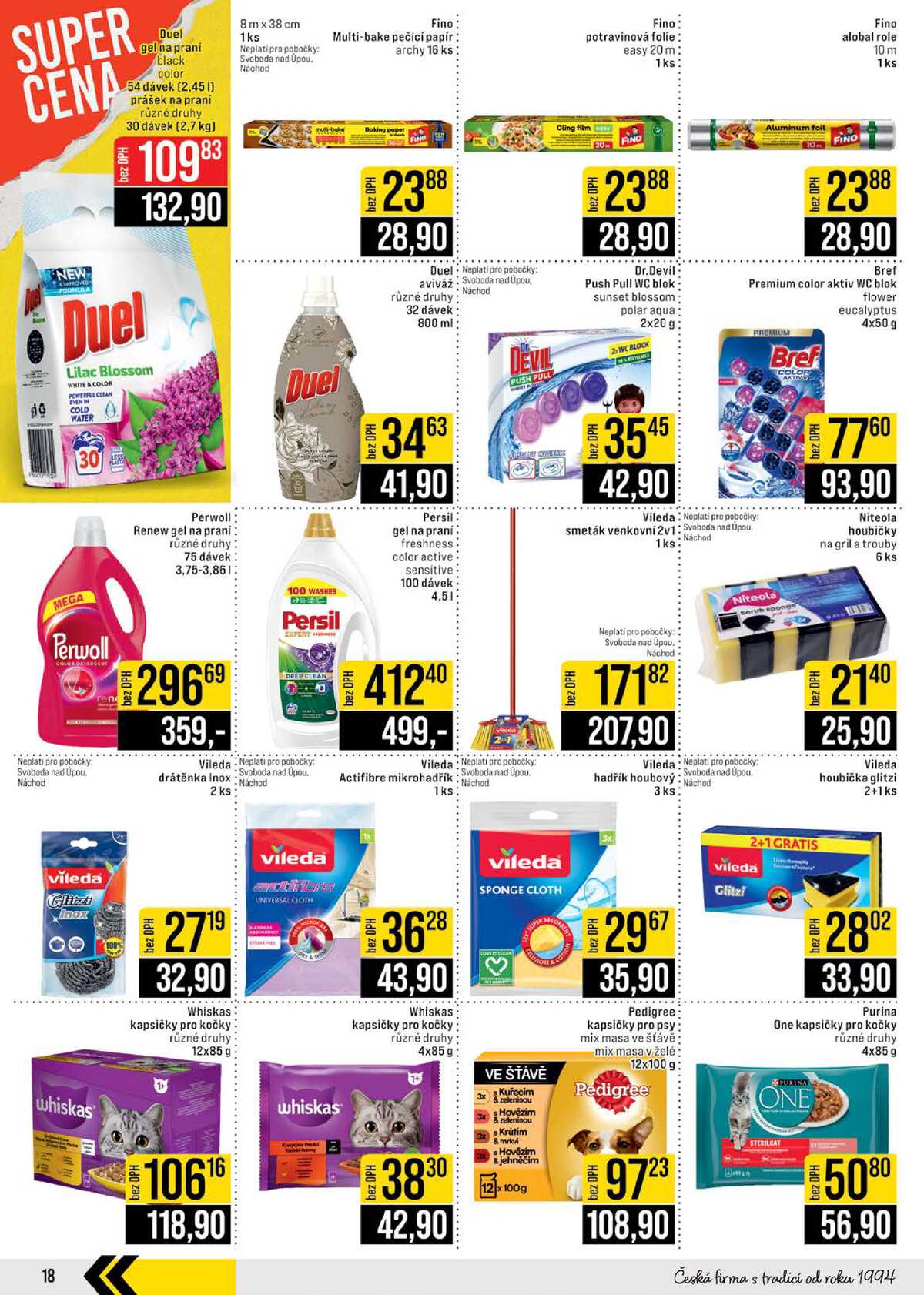 JIP Cash & Carry České Budějovice, Most, Náchod, Polička, Sušice a Svoboda nad Úpou od 25.3. do 31.3.2026 strana 18