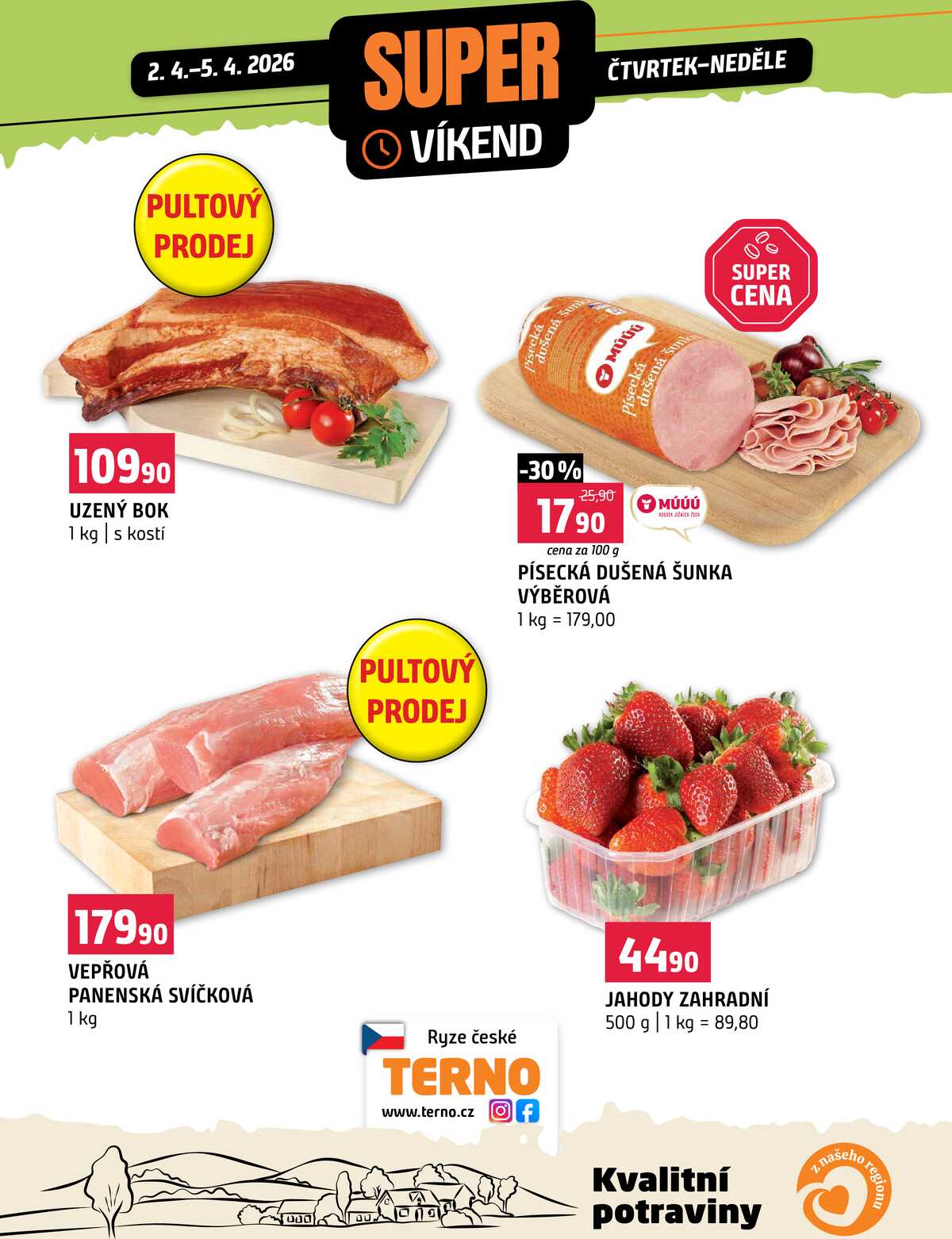 Terno Víkendová akce od 2.4. do 5.4.2026 strana 1