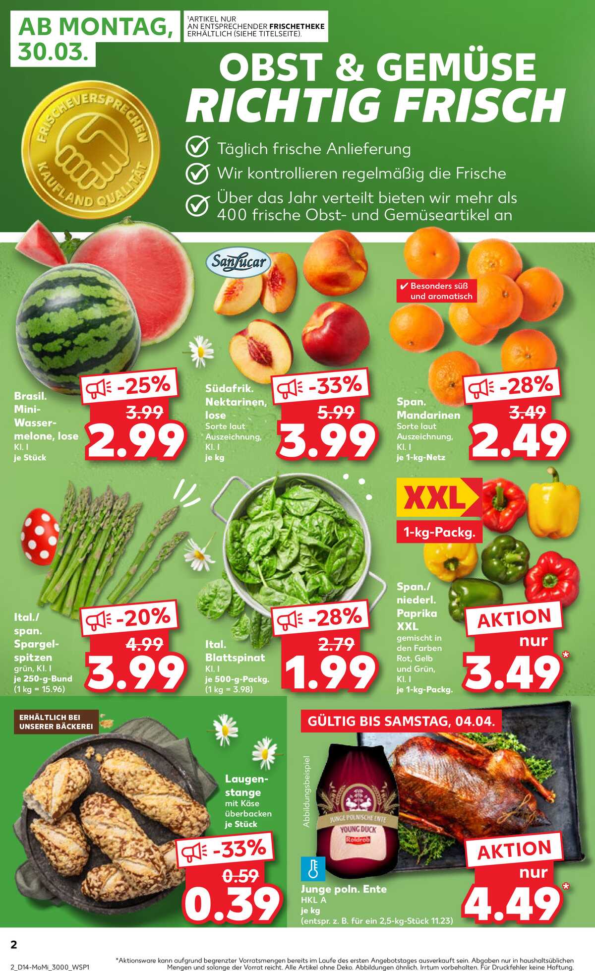 Leták Kaufland Německo 30.3.-1.4.2026 strana 2