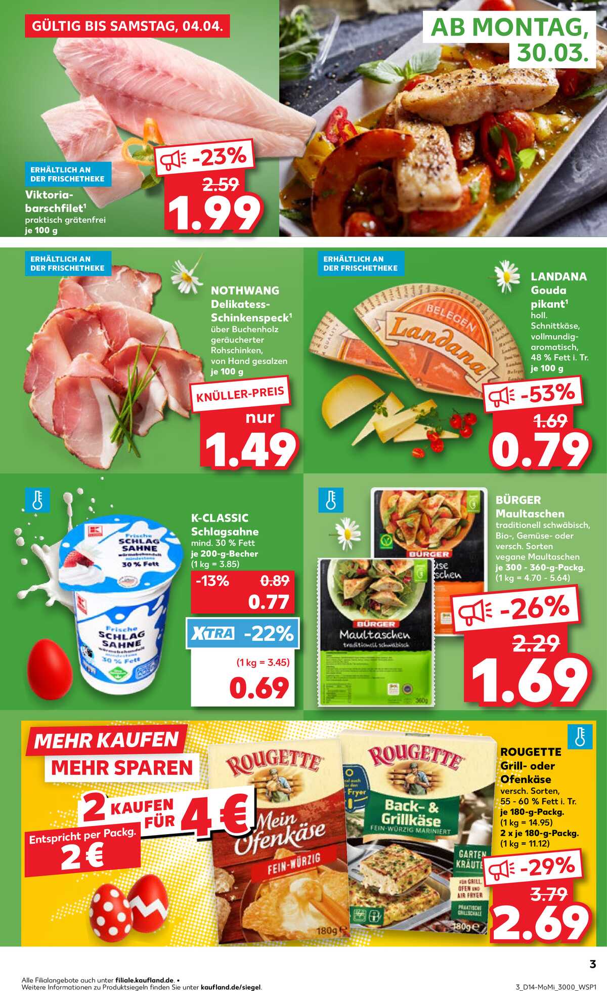 Leták Kaufland Německo 30.3.-1.4.2026 strana 3
