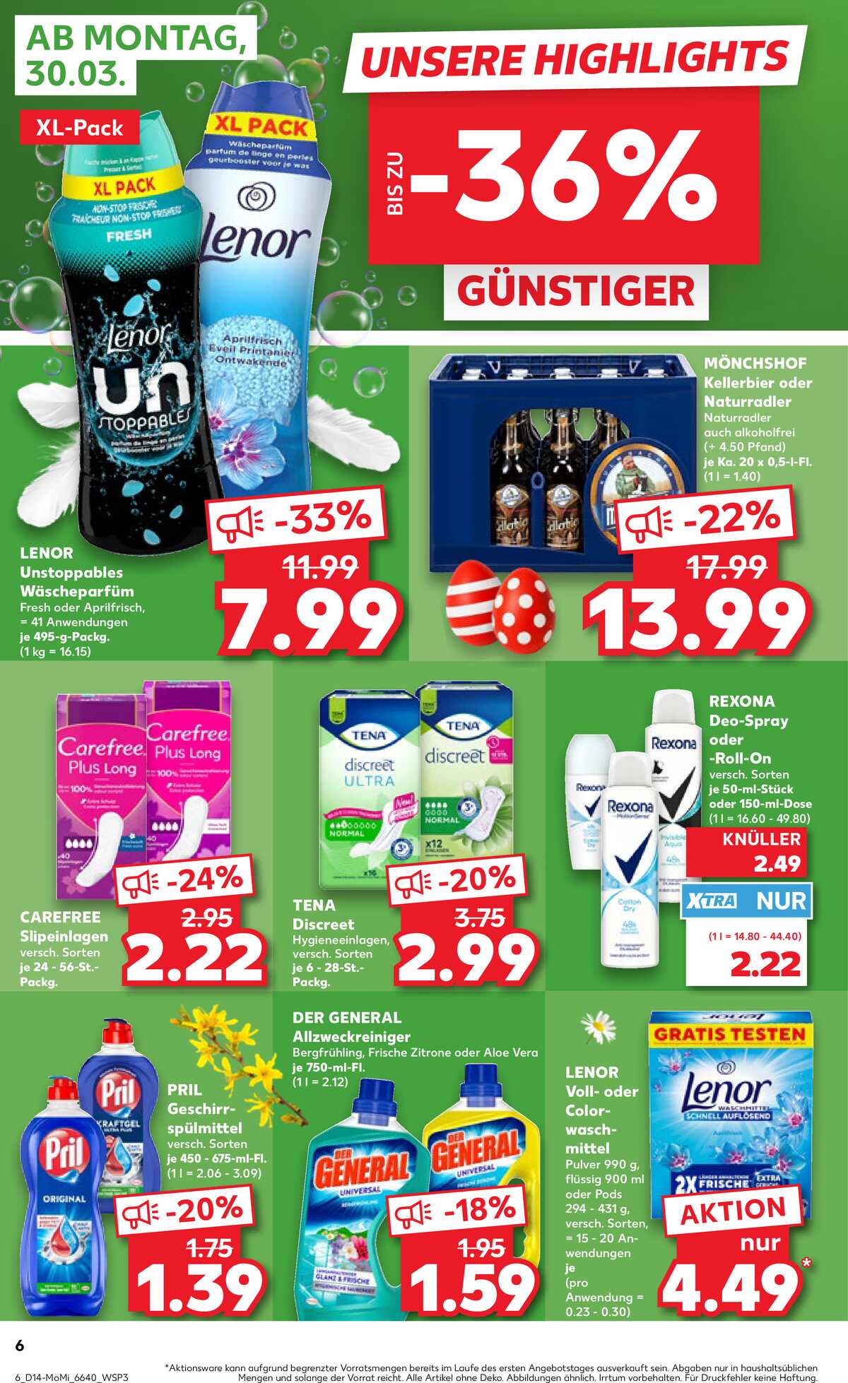Leták Kaufland Německo 30.3.-1.4.2026 strana 6
