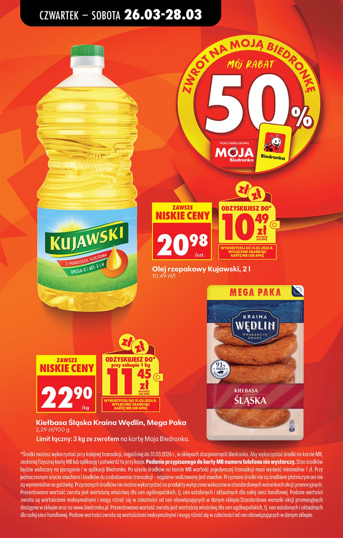 Leták Biedronka Polsko 26.3.-1.4.2026 strana 16