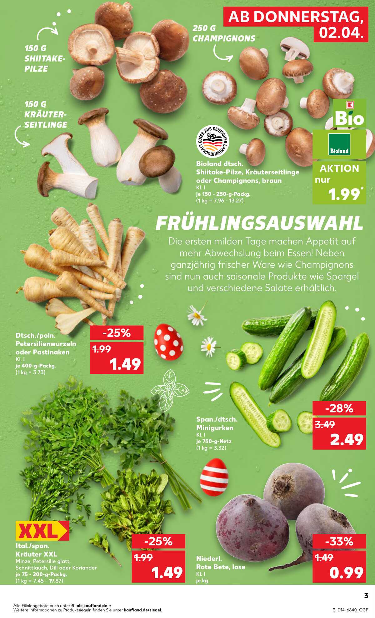Leták Kaufland Německo 2.4.-8.4.2026 strana 3