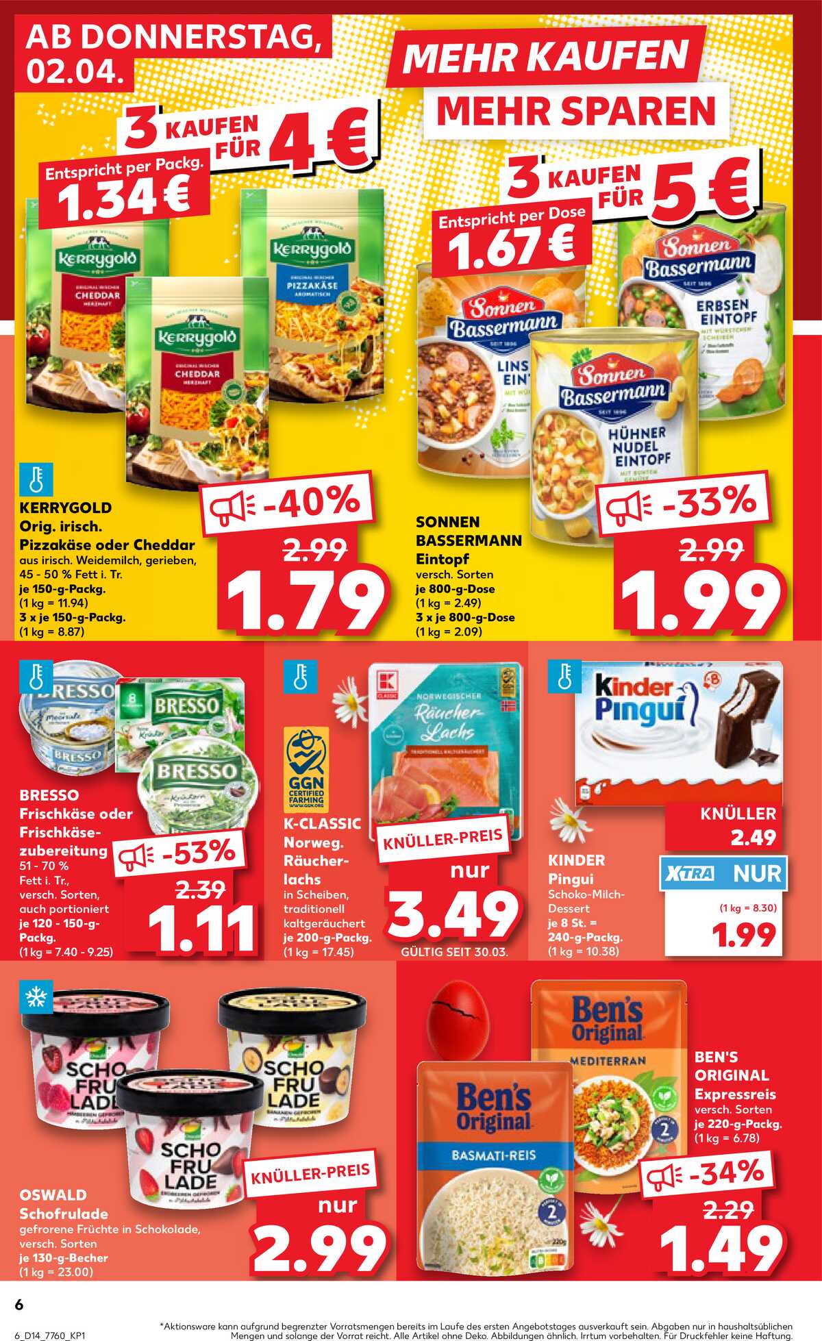 Leták Kaufland Německo 2.4.-8.4.2026 strana 6