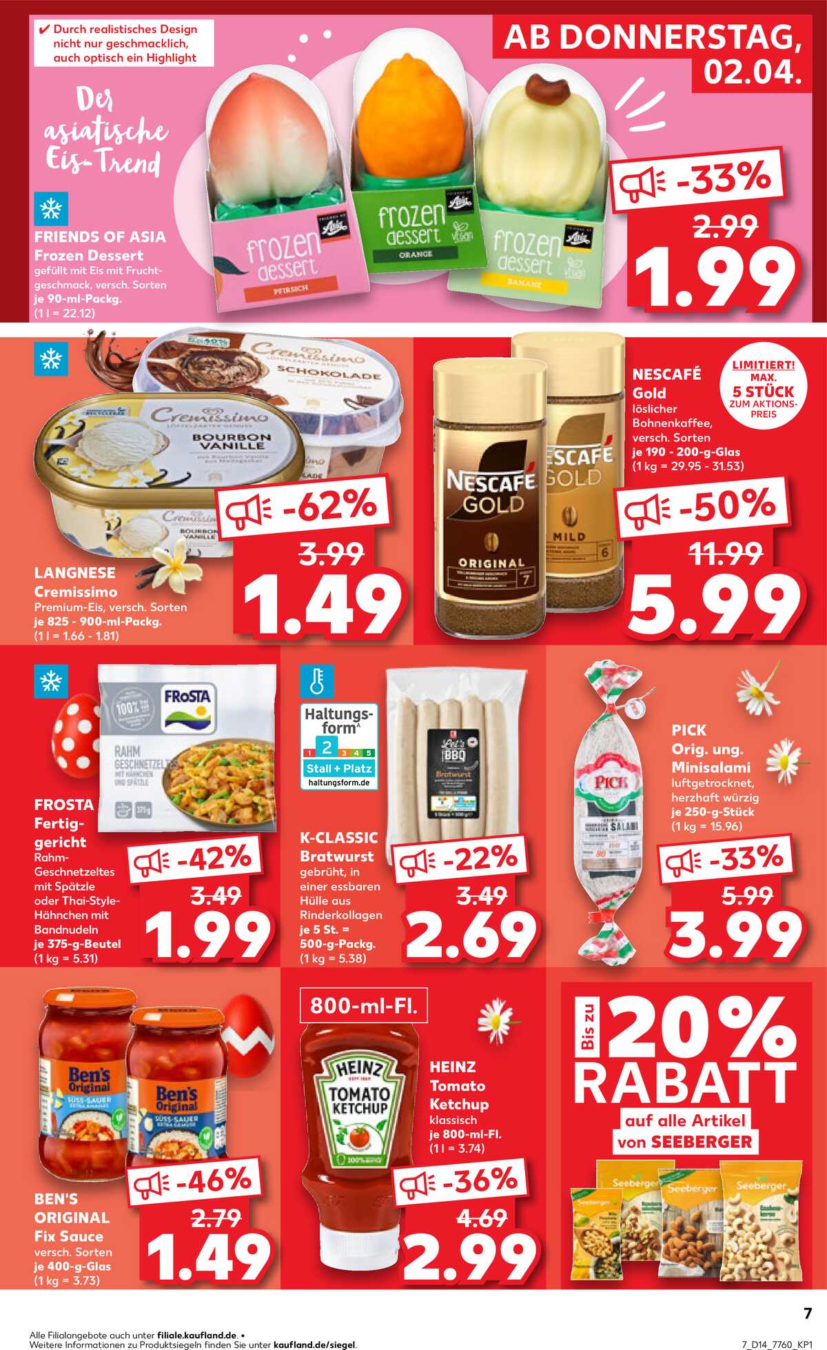 Leták Kaufland Německo 2.4.-8.4.2026 strana 7