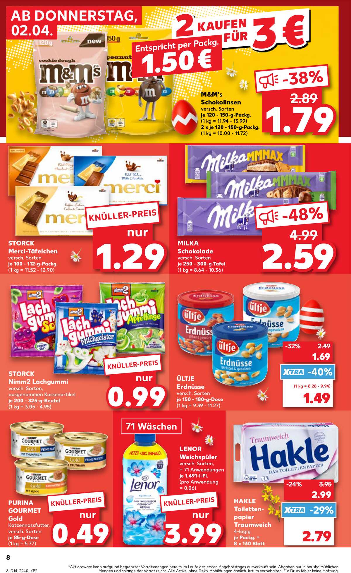 Leták Kaufland Německo 2.4.-8.4.2026 strana 8
