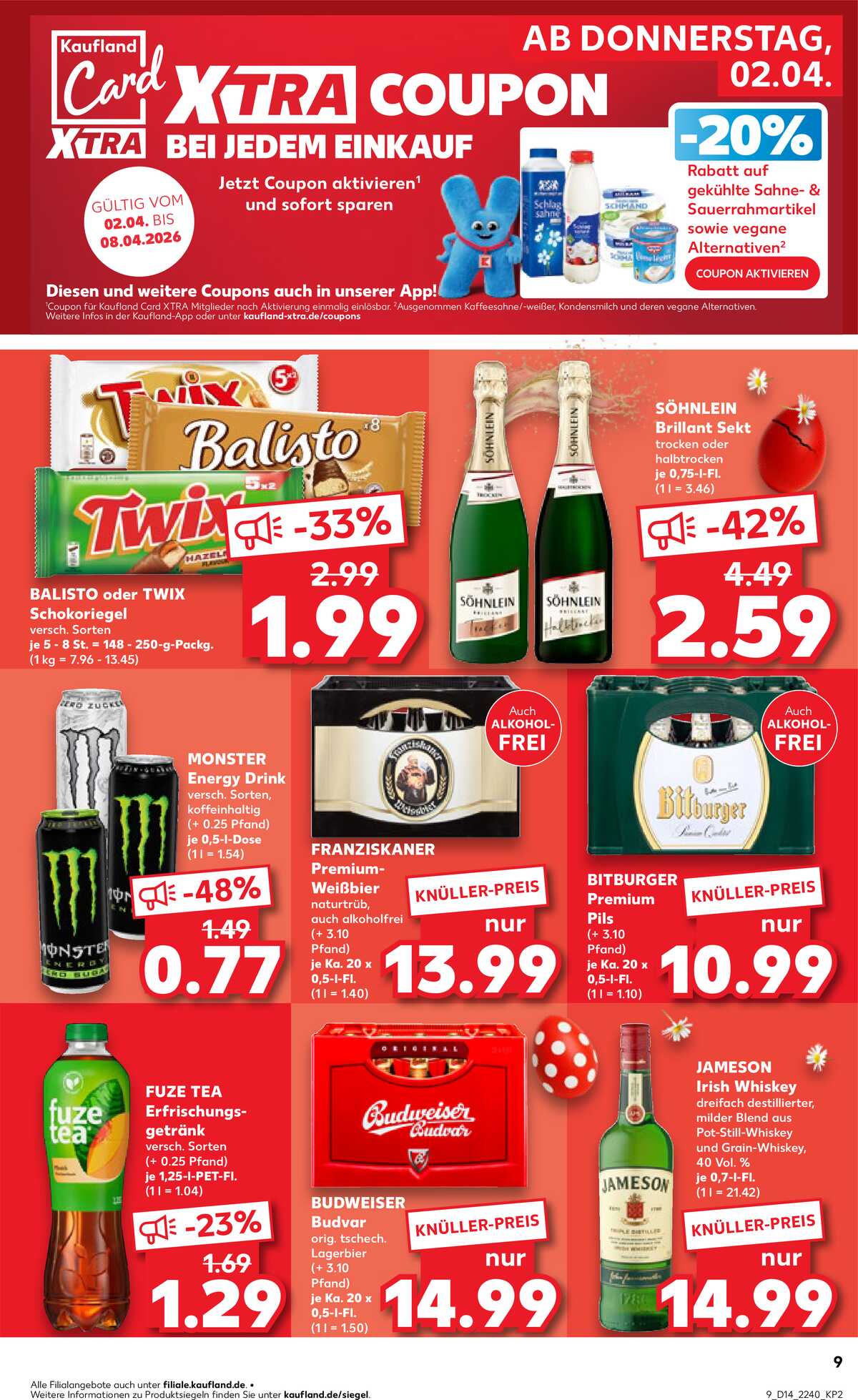 Leták Kaufland Německo 2.4.-8.4.2026 strana 9