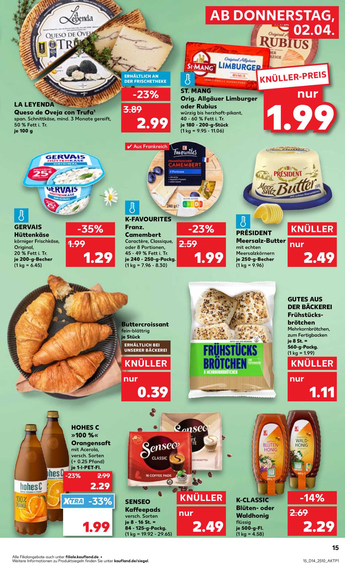 Leták Kaufland Německo 2.4.-8.4.2026 strana 15