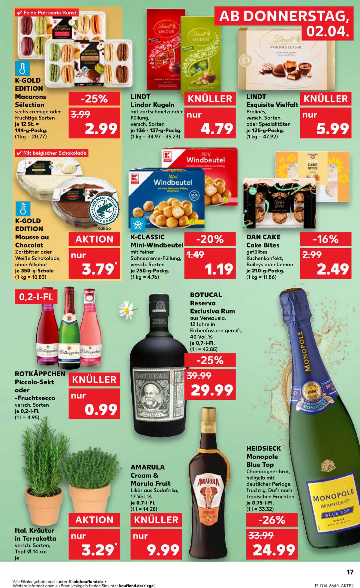 Leták Kaufland Německo 2.4.-8.4.2026 strana 17