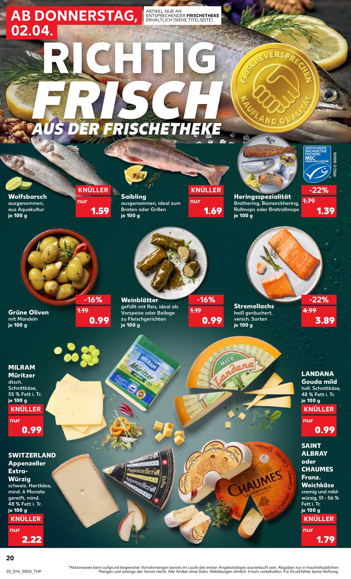 Leták Kaufland Německo 2.4.-8.4.2026 strana 20