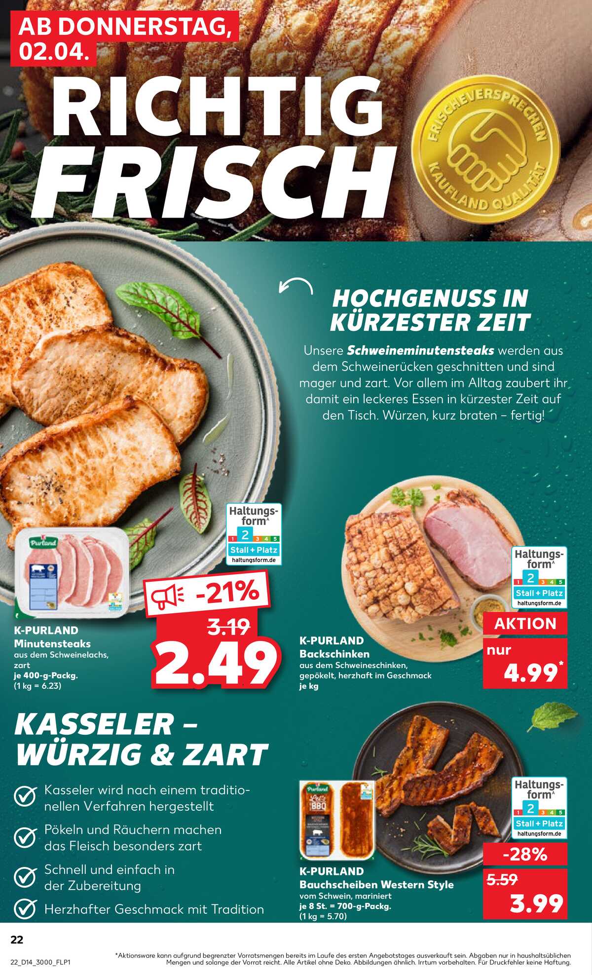 Leták Kaufland Německo 2.4.-8.4.2026 strana 22