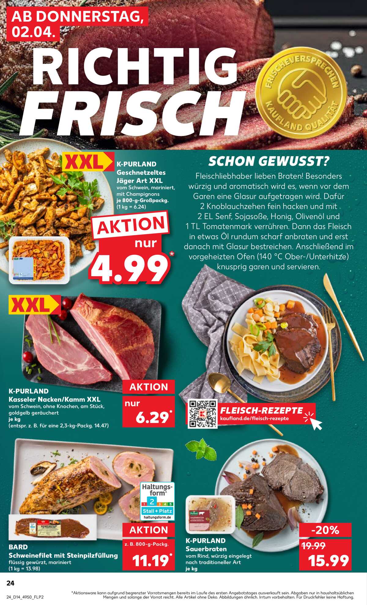 Leták Kaufland Německo 2.4.-8.4.2026 strana 24