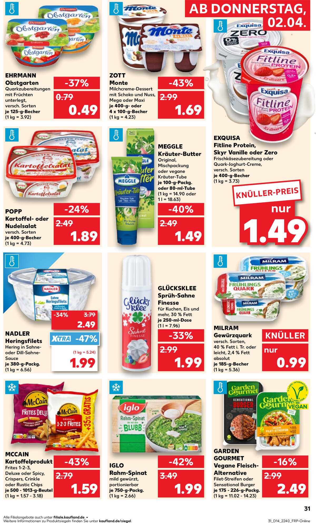 Leták Kaufland Německo 2.4.-8.4.2026 strana 29
