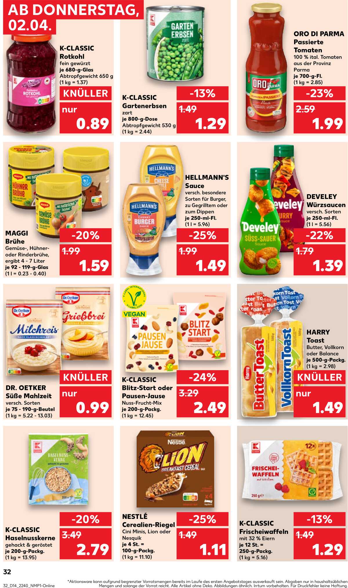 Leták Kaufland Německo 2.4.-8.4.2026 strana 30