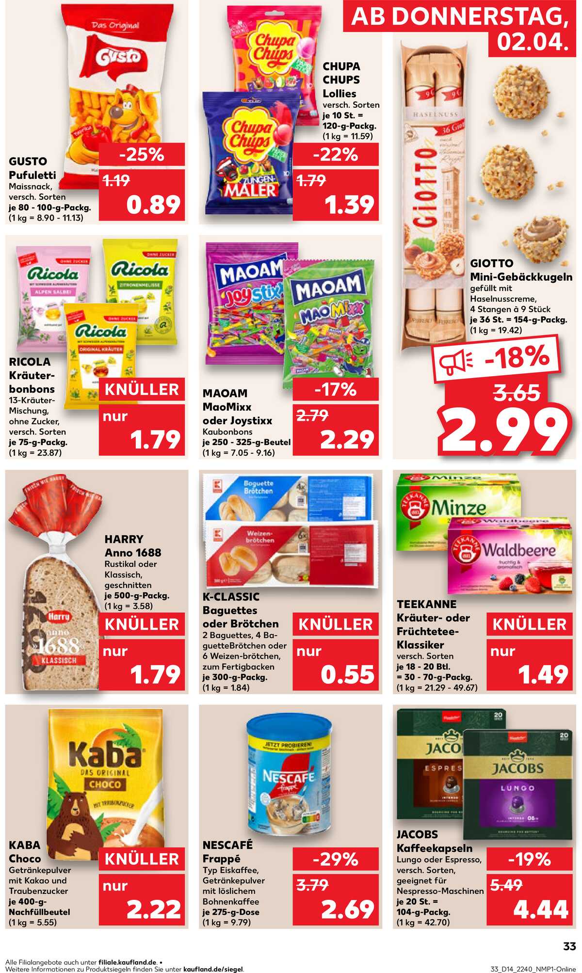 Leták Kaufland Německo 2.4.-8.4.2026 strana 31