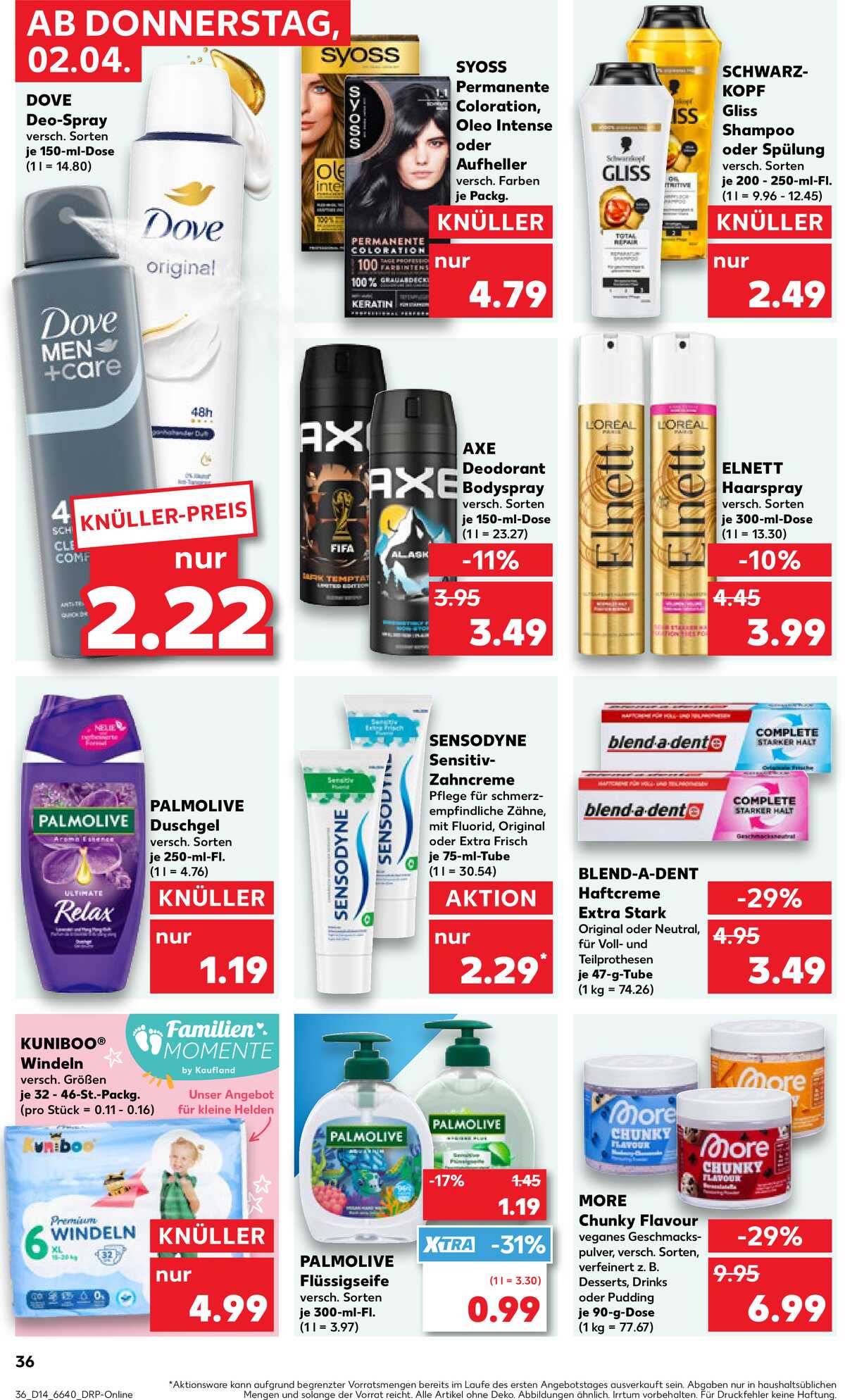 Leták Kaufland Německo 2.4.-8.4.2026 strana 34