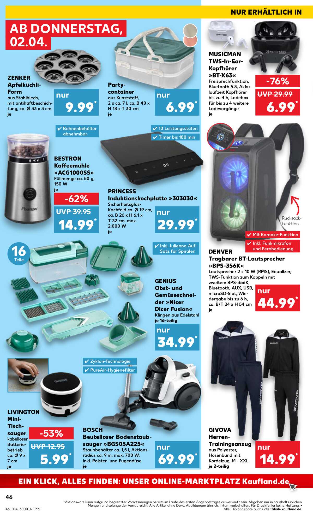 Leták Kaufland Německo 2.4.-8.4.2026 strana 46