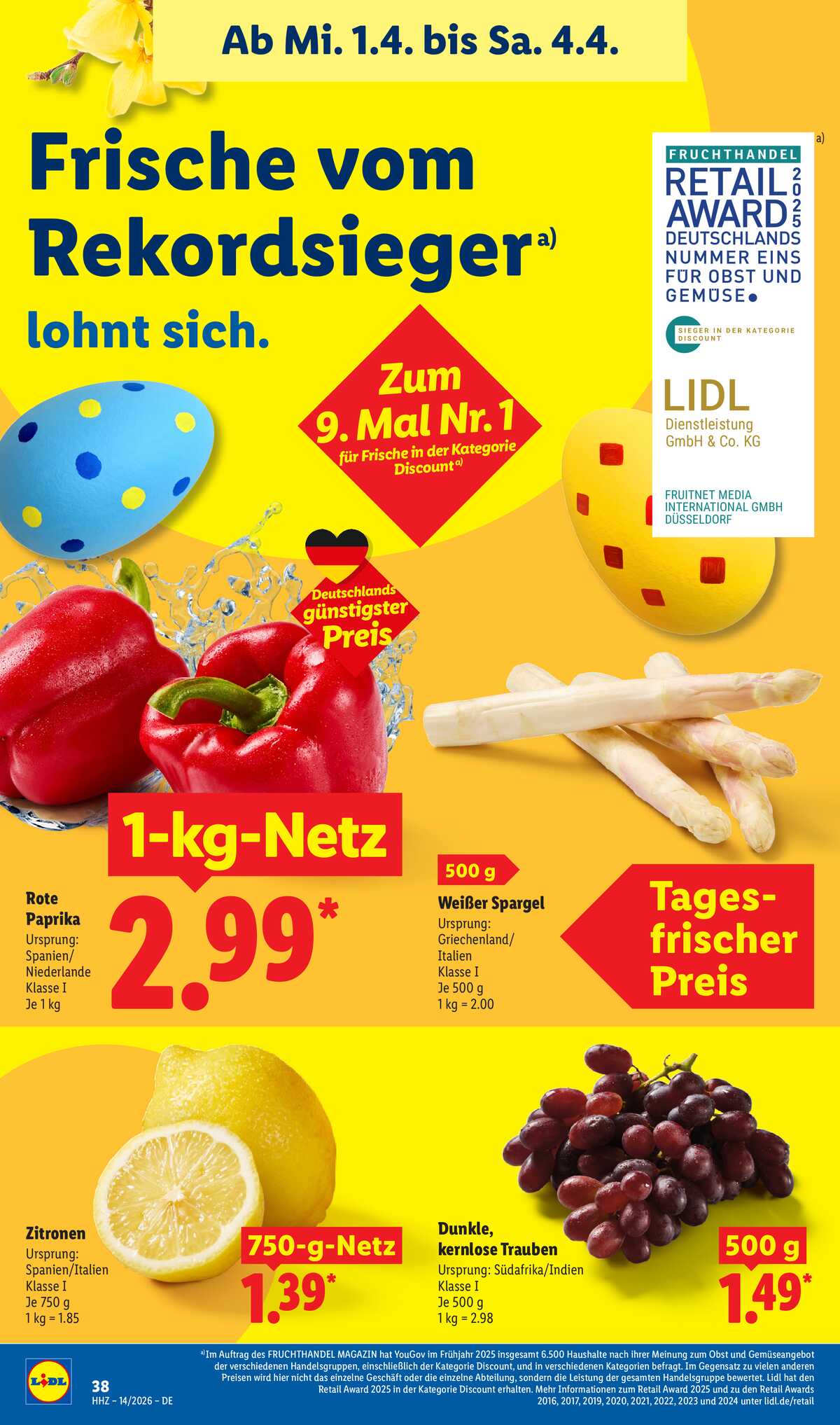 Leták Lidl Německo 30.3.-4.4.2026 strana 62