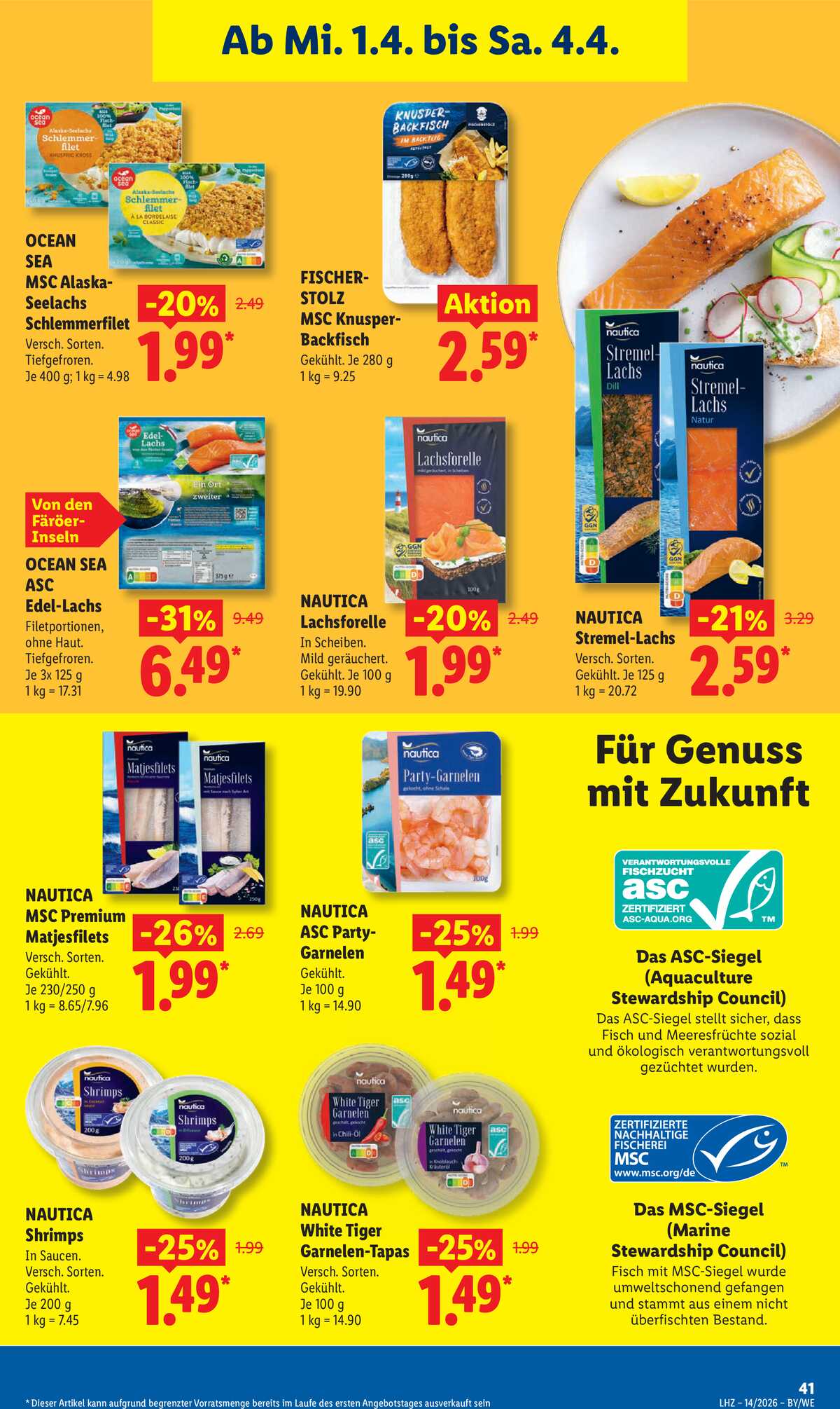 Leták Lidl Německo 30.3.-4.4.2026 strana 65