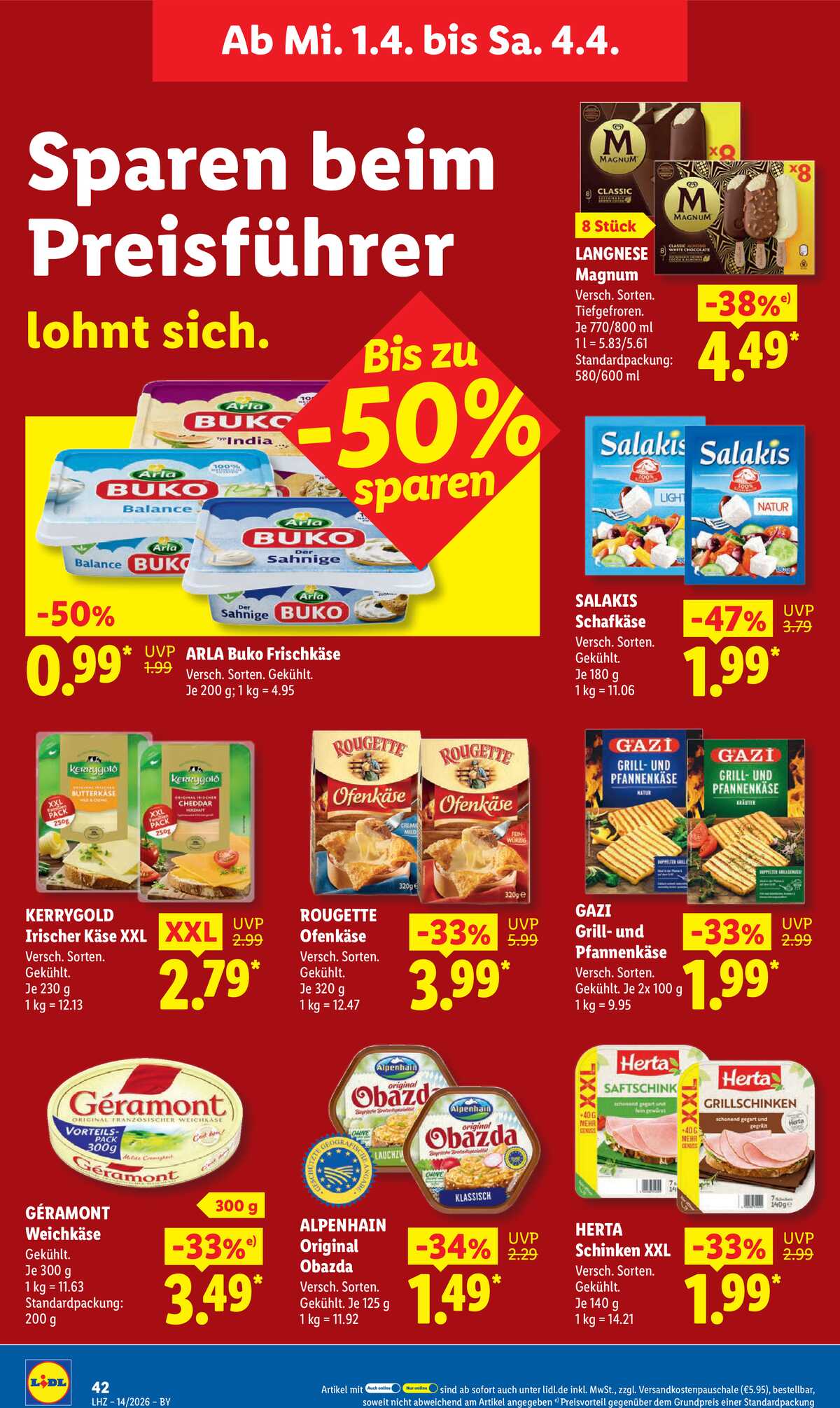 Leták Lidl Německo 30.3.-4.4.2026 strana 66