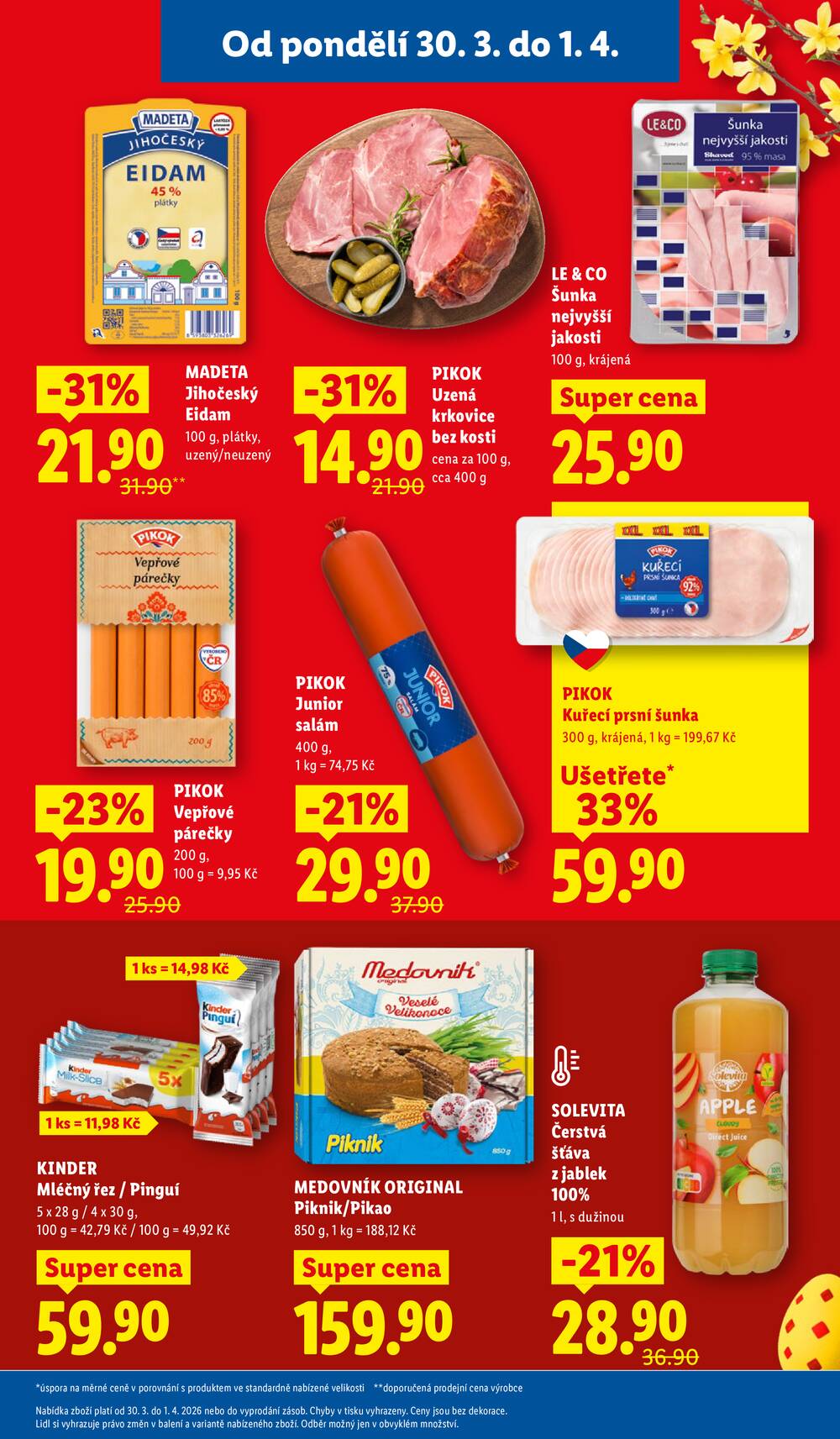 Lidl od 30.3. do 1.4.2026