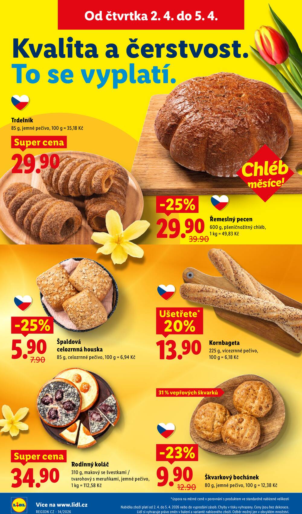 Lidl Čtvrtek od 2.4. do 5.4.2026