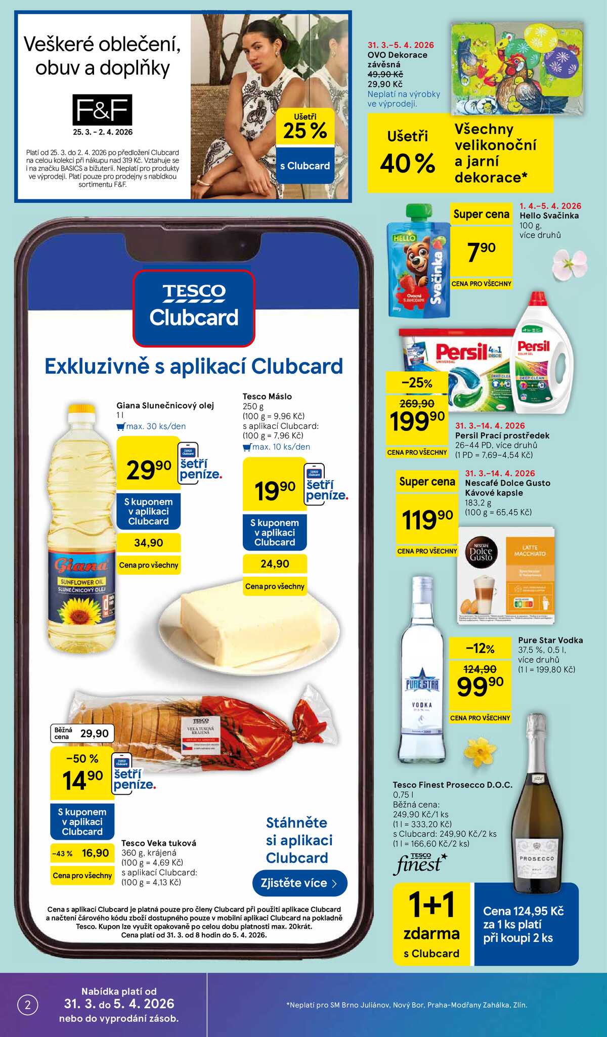Tesco supermarkety od 31.3. do 5.4.2026 strana 2