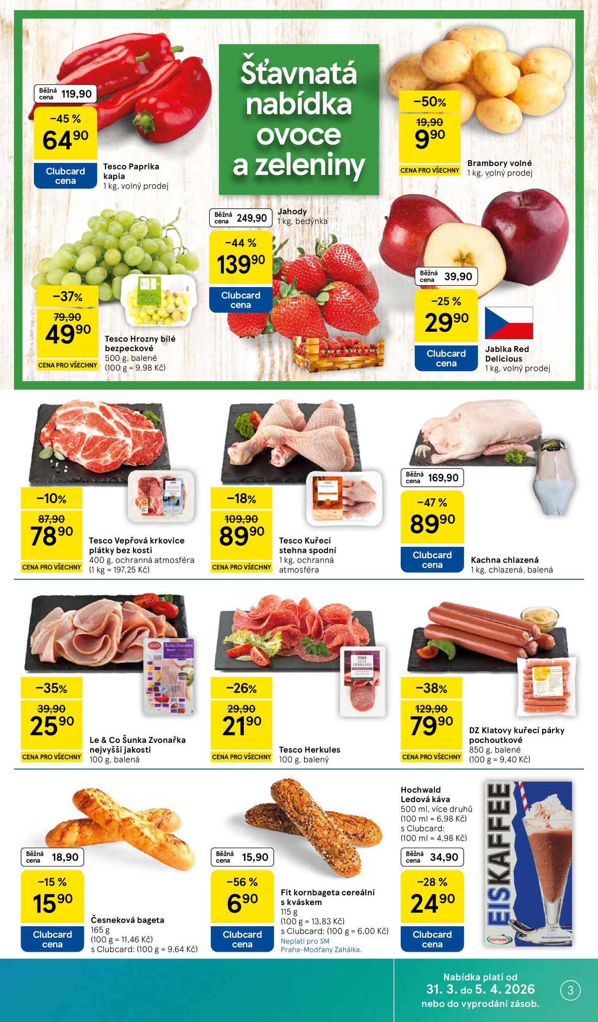Tesco supermarkety od 31.3. do 5.4.2026 strana 3