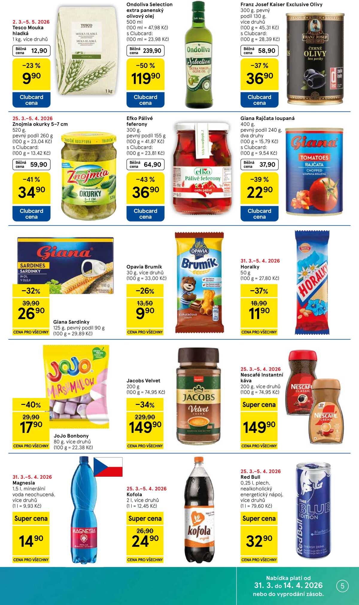 Tesco supermarkety od 31.3. do 5.4.2026 strana 5