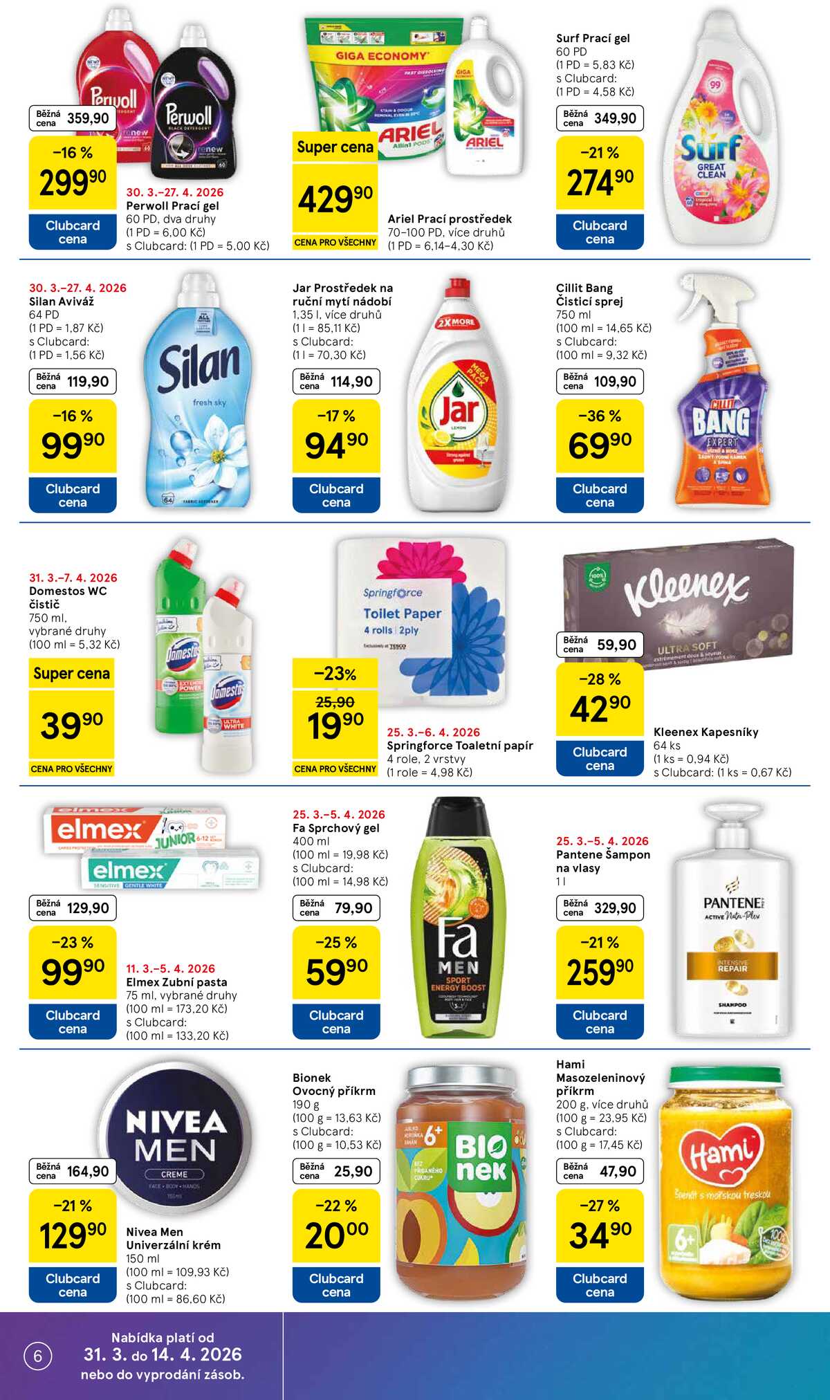 Tesco supermarkety od 31.3. do 5.4.2026 strana 6