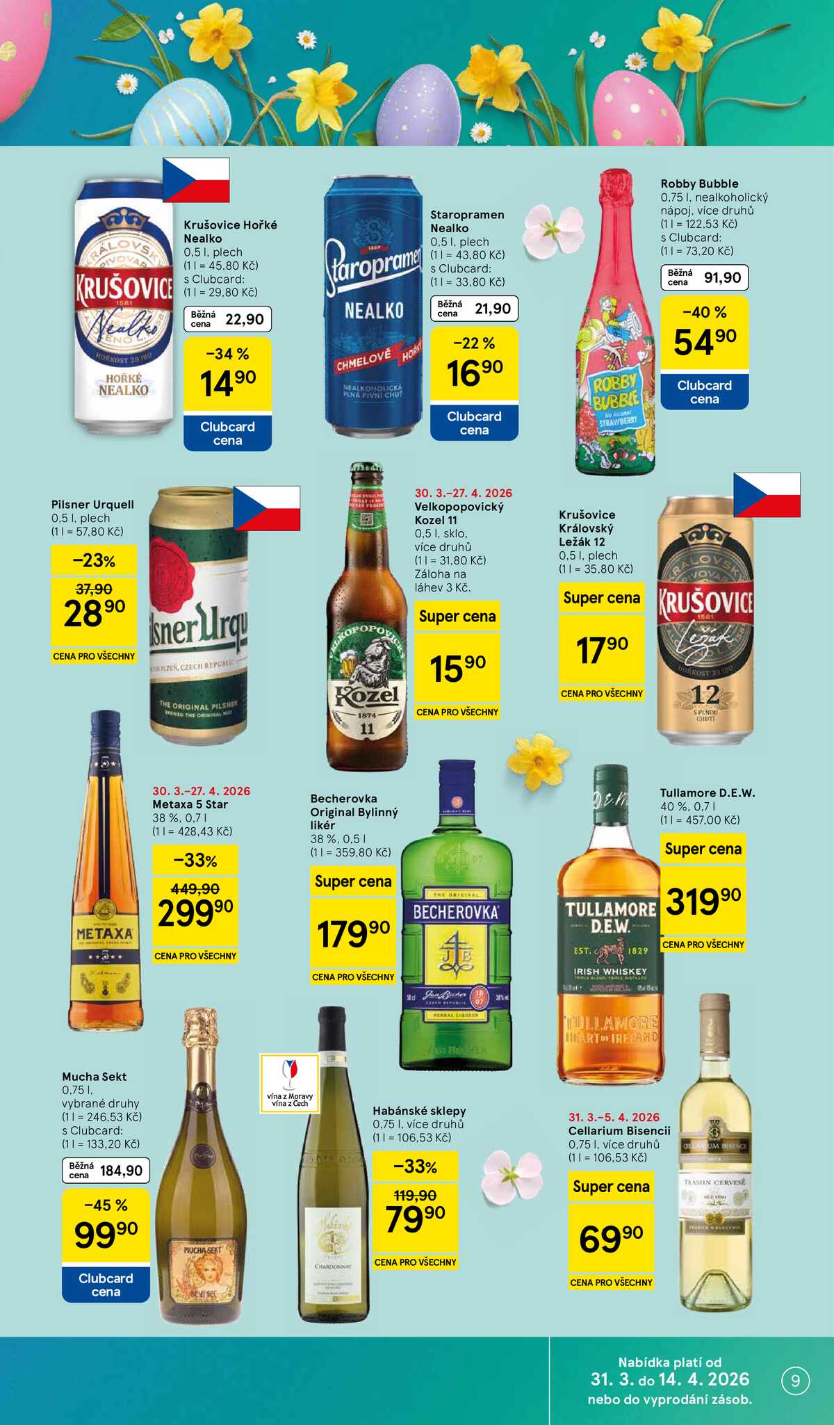 Tesco supermarkety od 31.3. do 5.4.2026 strana 9