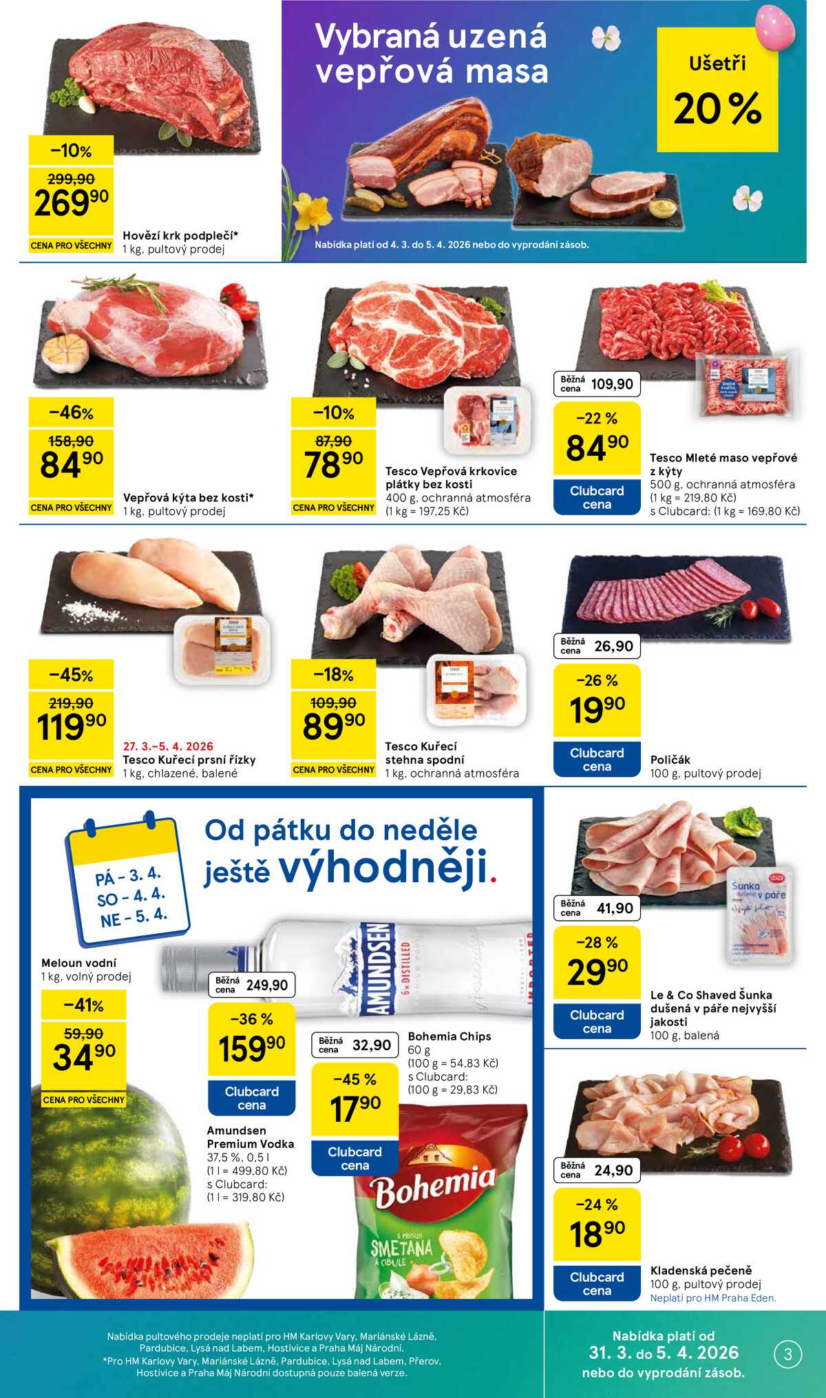 Tesco malé hypermarkety od 31.3. do 5.4.2026 strana 3