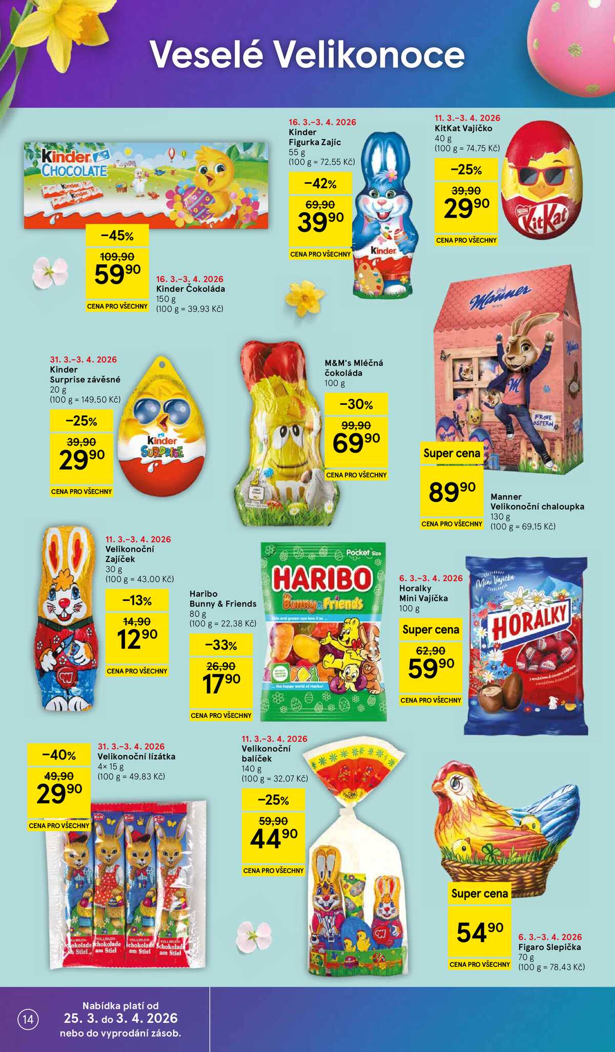 Tesco malé hypermarkety od 31.3. do 5.4.2026 strana 14