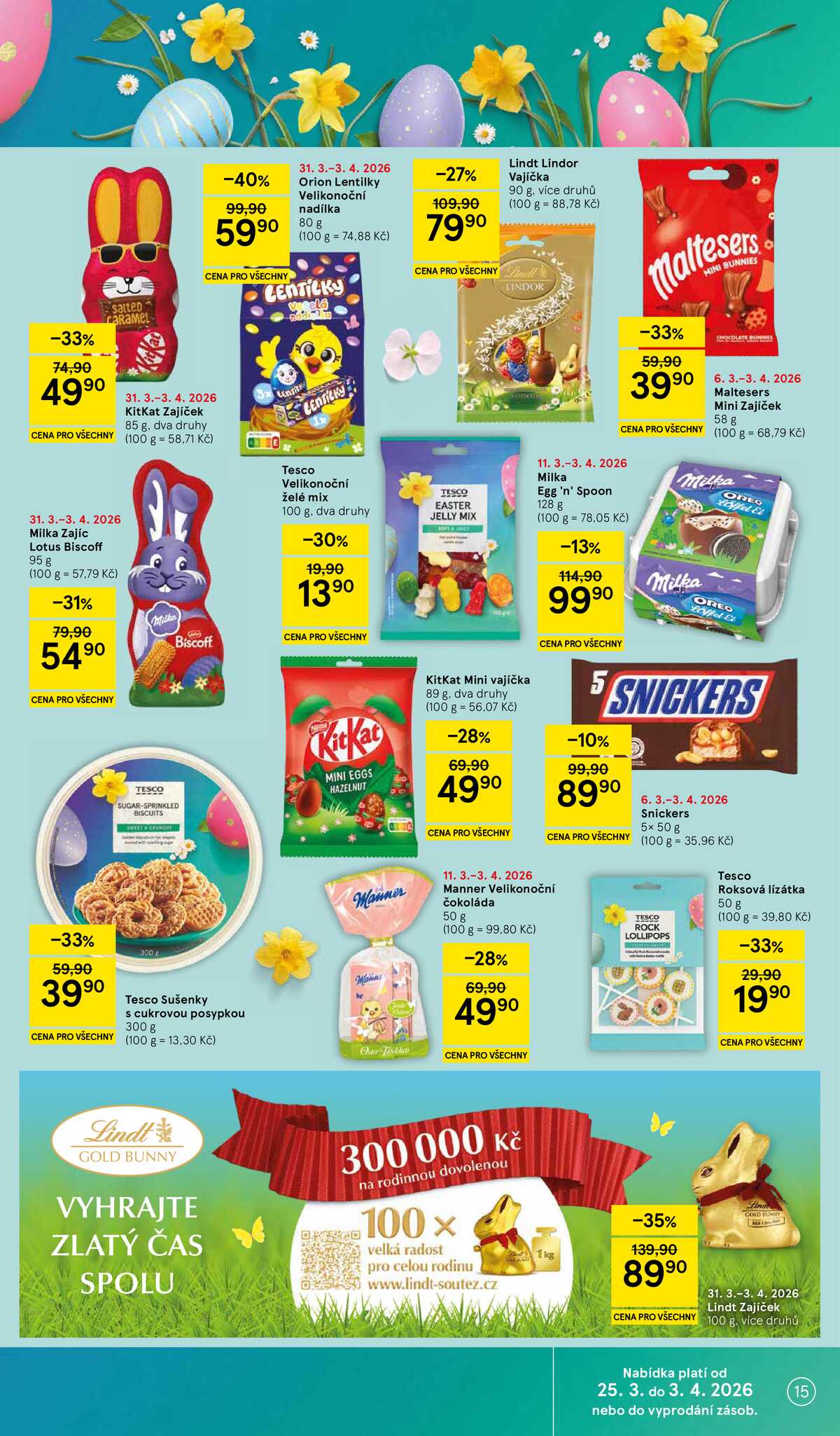 Tesco malé hypermarkety od 31.3. do 5.4.2026 strana 15