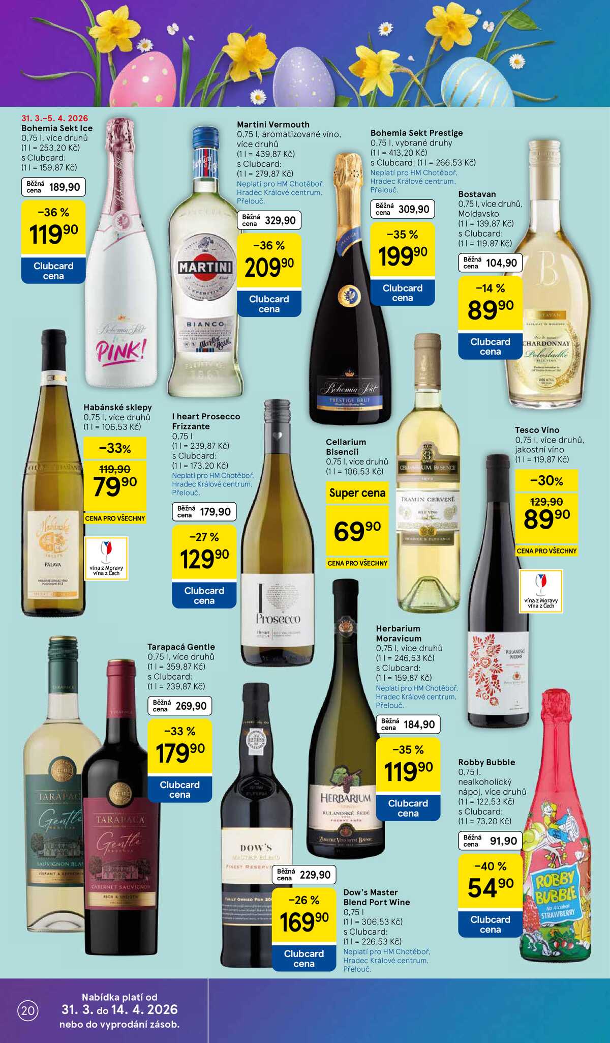 Tesco malé hypermarkety od 31.3. do 5.4.2026 strana 20