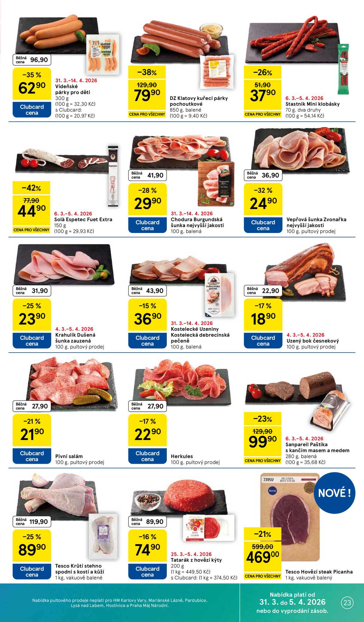 Tesco malé hypermarkety od 31.3. do 5.4.2026 strana 23