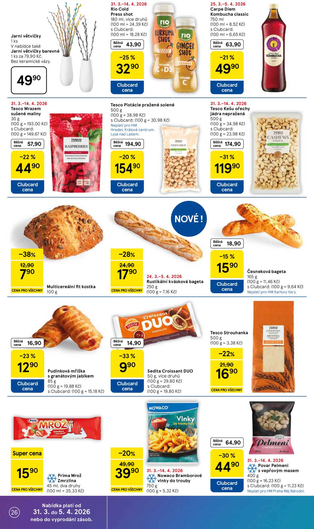 Tesco malé hypermarkety od 31.3. do 5.4.2026 strana 26