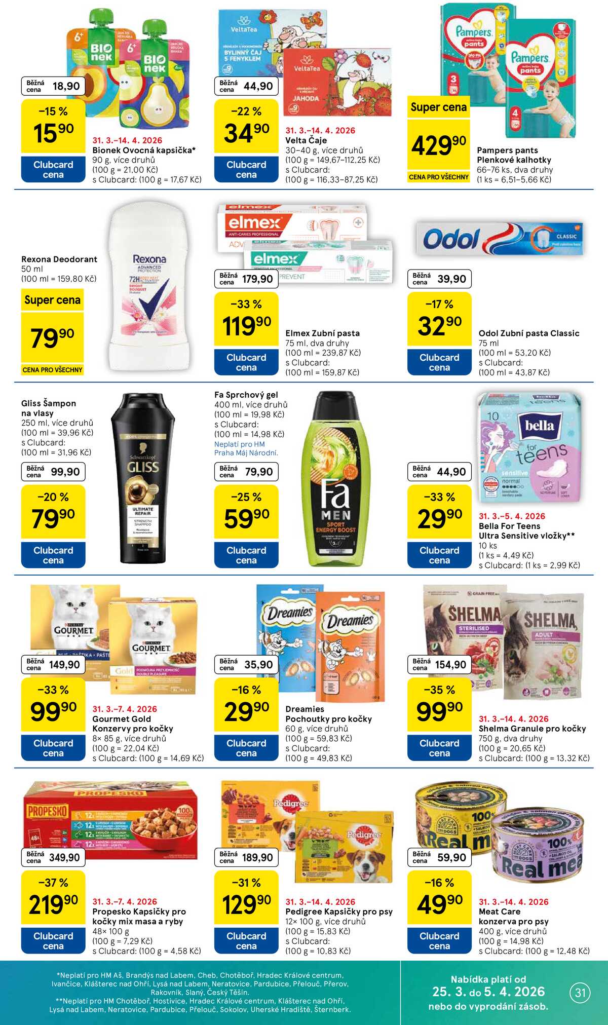 Tesco malé hypermarkety od 31.3. do 5.4.2026 strana 31