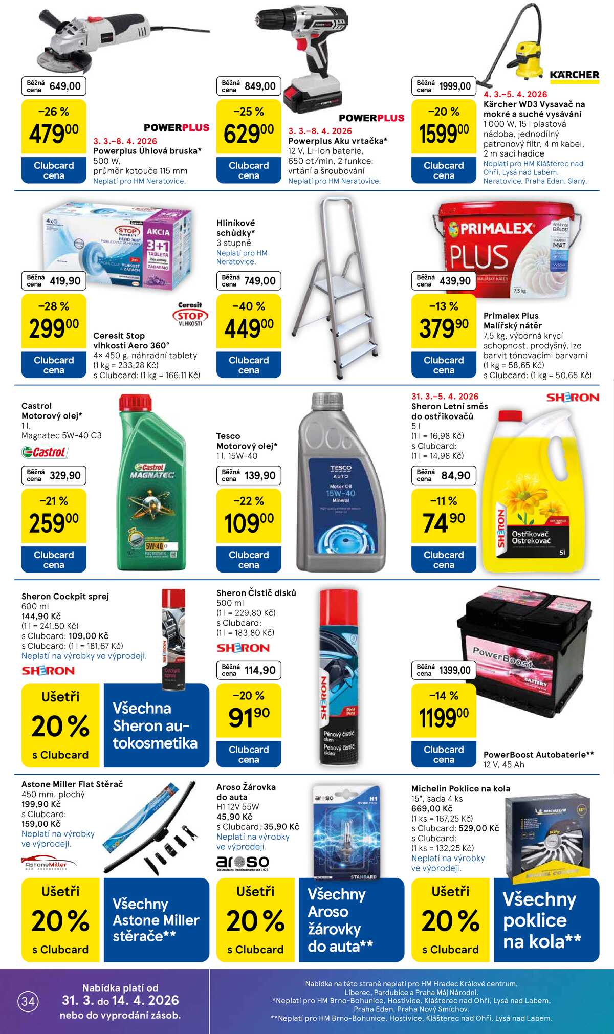 Tesco malé hypermarkety od 31.3. do 5.4.2026 strana 34